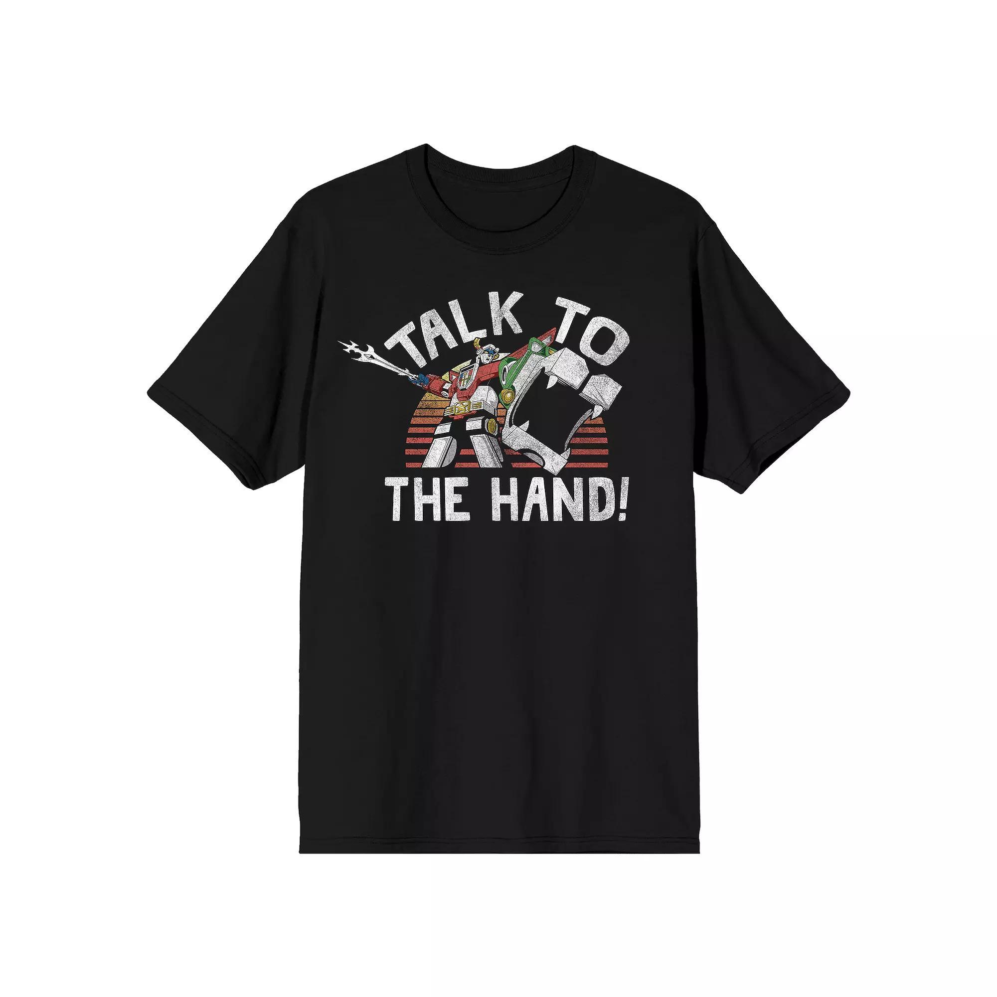 Men's Voltron Talk To The Hand Tee, Size: XXL, Black Product Image