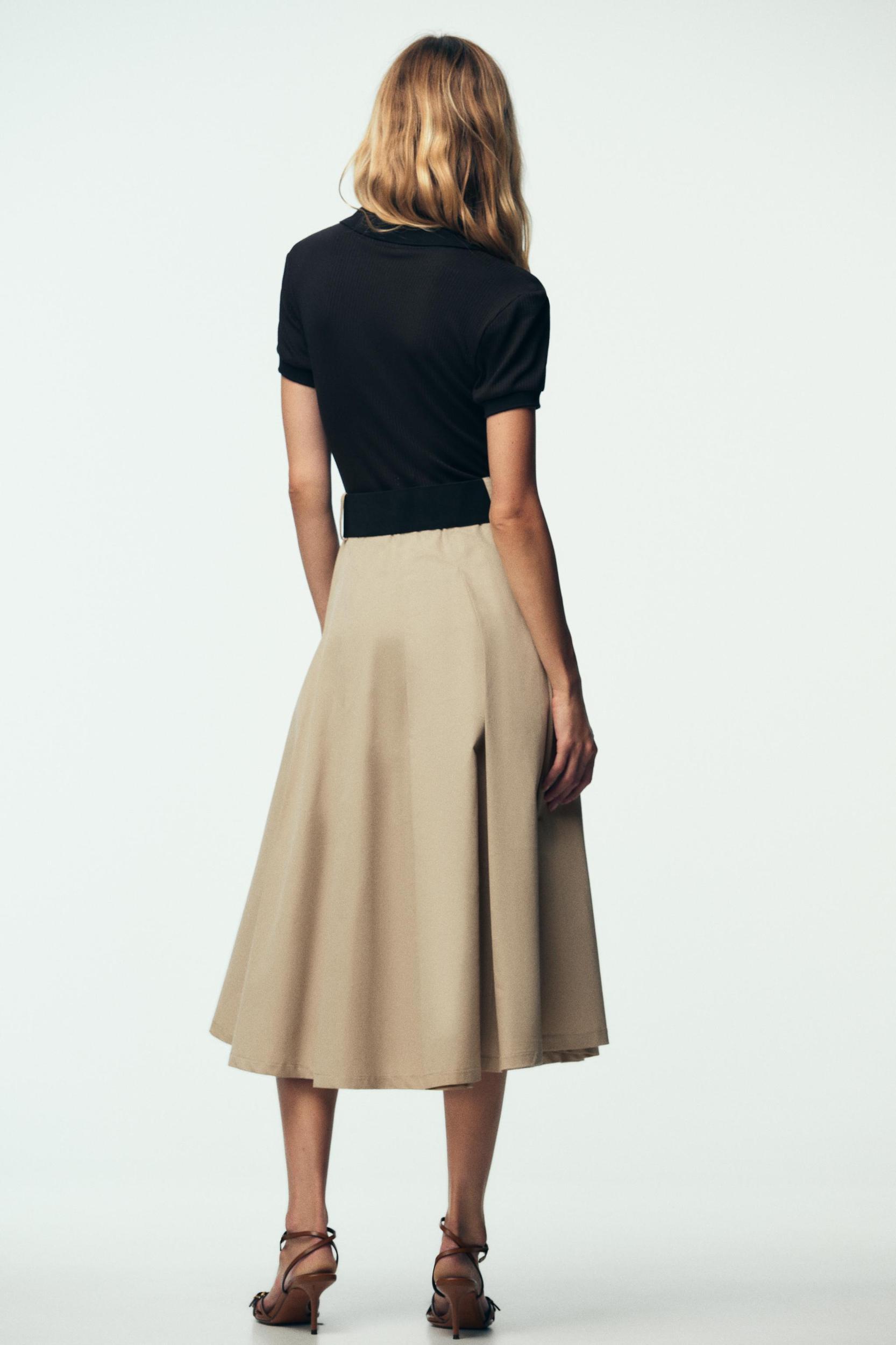 COMBINATION BELTED DRESS Product Image