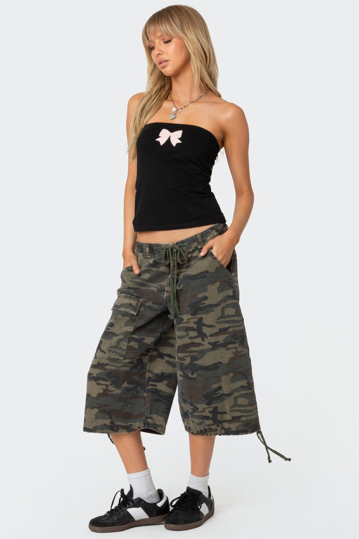 Camo Cargo Bermuda Shorts Product Image