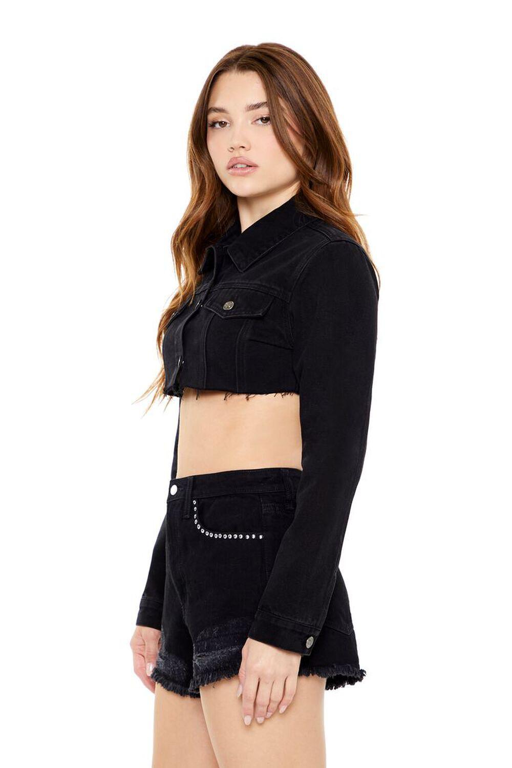 Cropped Denim Trucker Jacket | Forever 21 Product Image