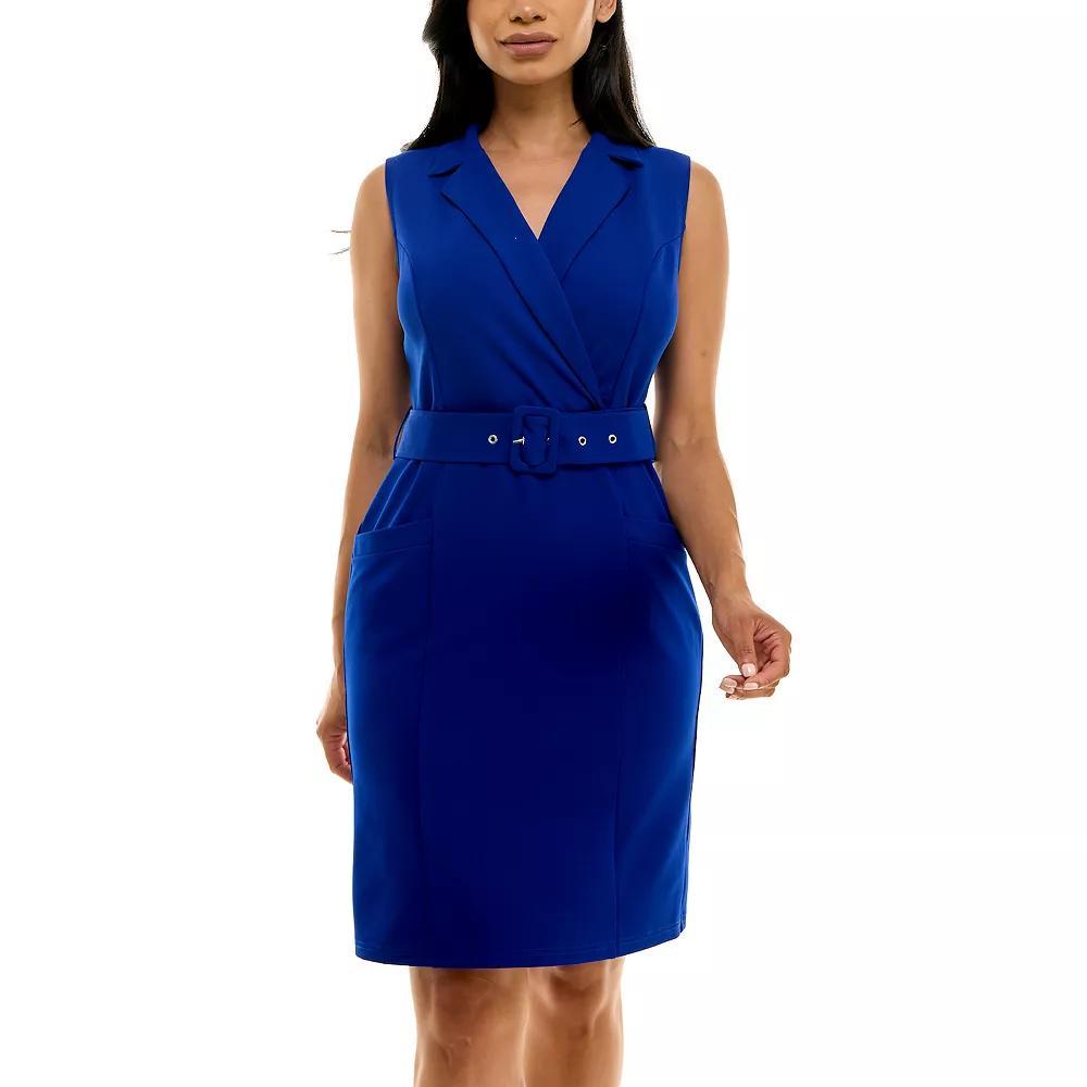 Women's Nina Leonard Collared Dress, Size: Medium, Robins Egg Product Image