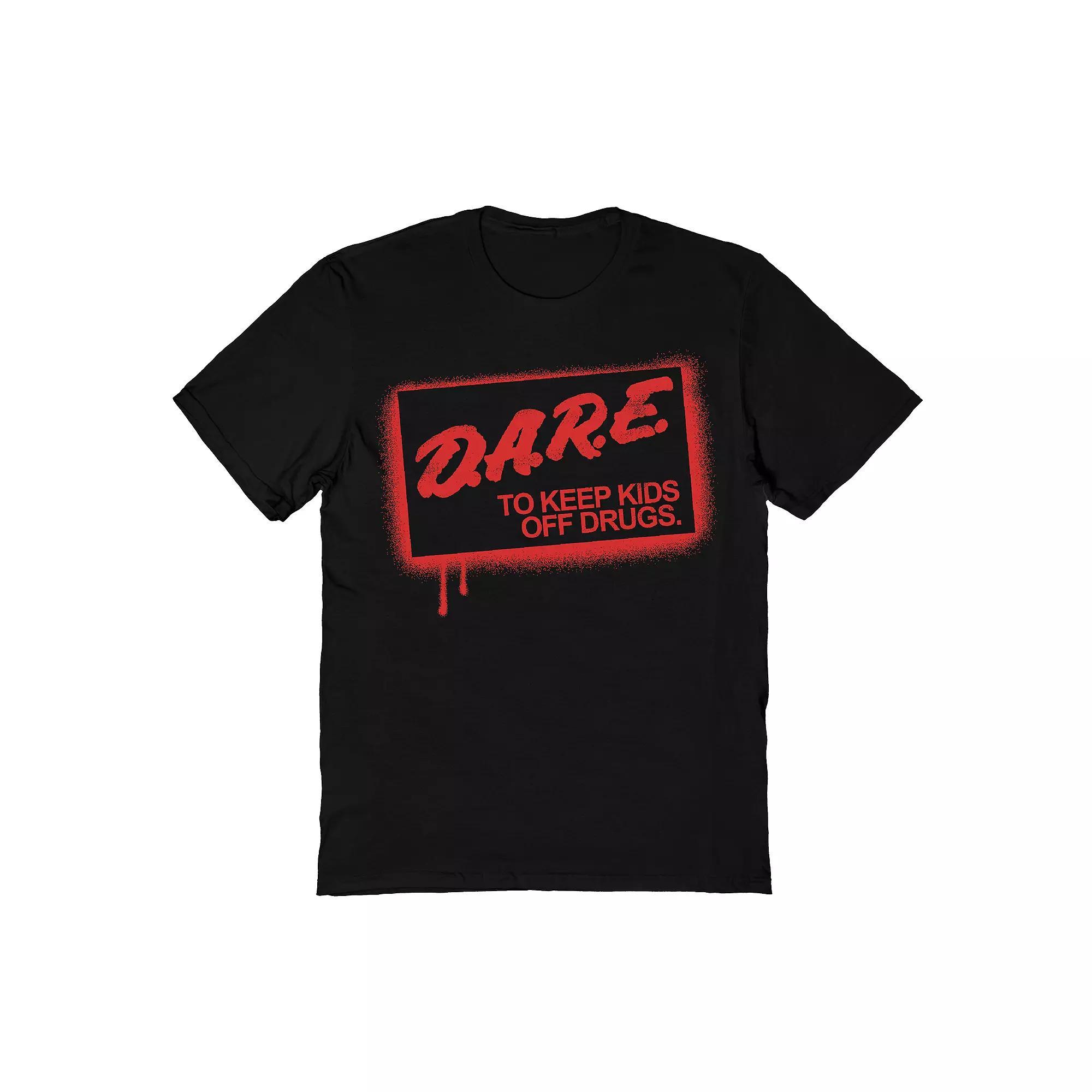 Men's DARE Stencil Jumbo Tee, Size: XL, Black Product Image