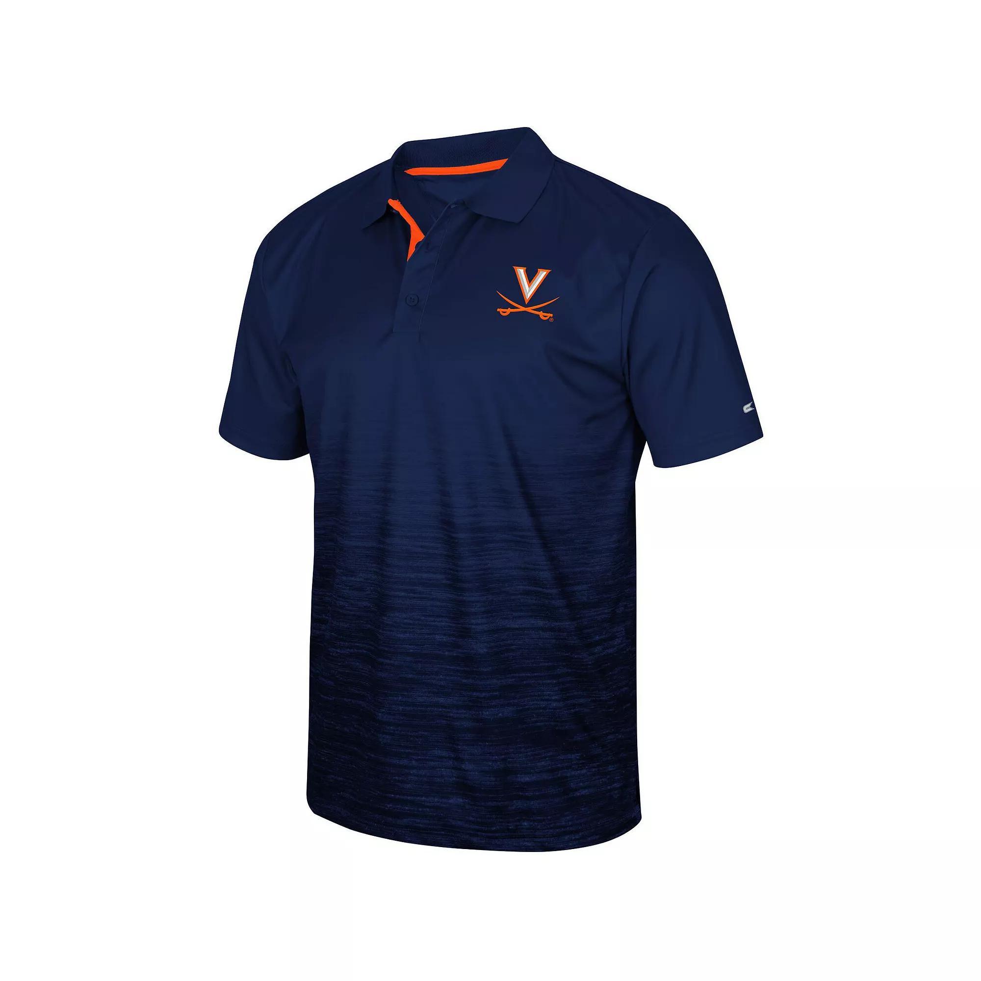 Men's Colosseum Navy Virginia Cavaliers Marshall Polo, Size: Small, Blue Product Image