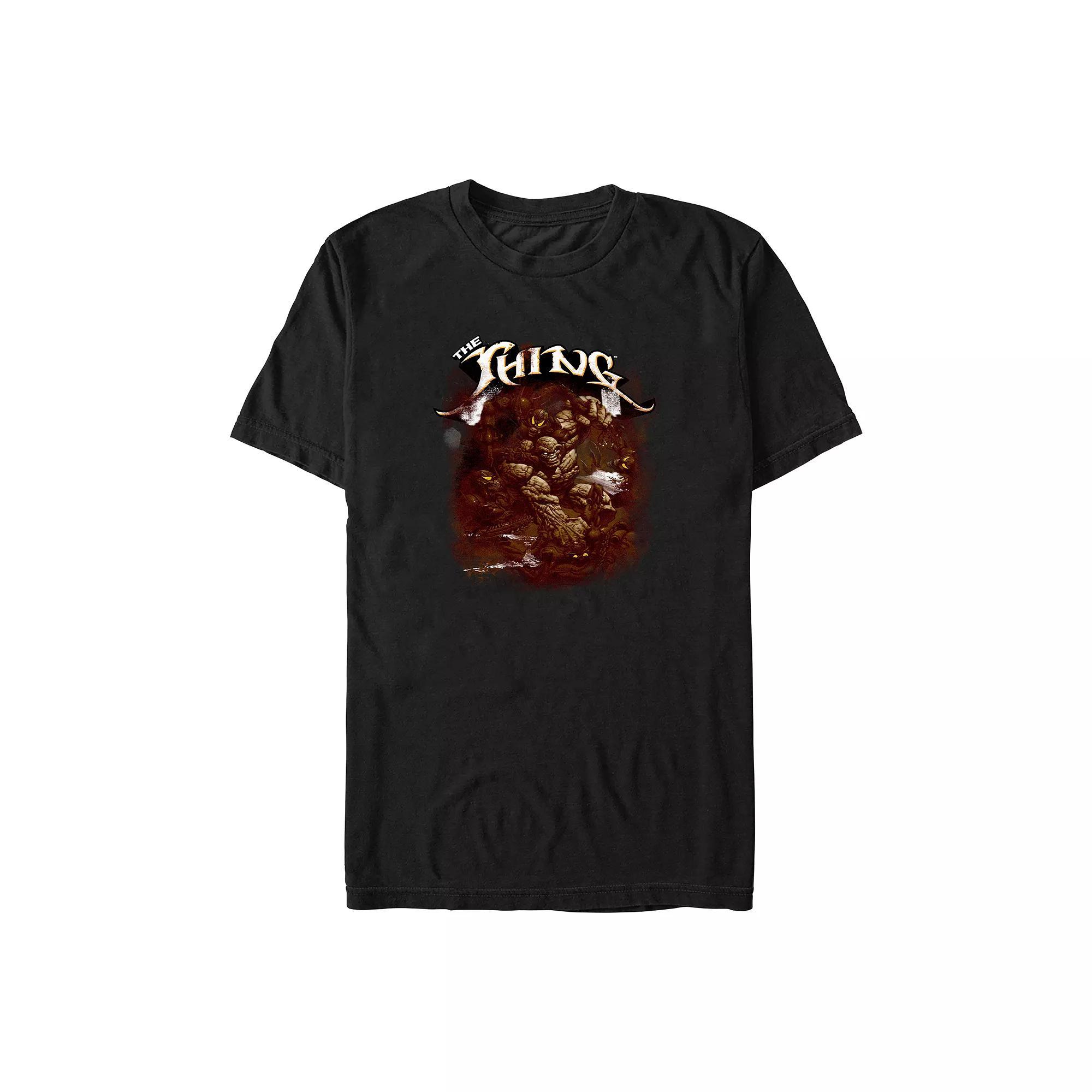 Big & Tall Marvel Fantastic Four The Thing Darkness Graphic Tee, Men's, Size: XL Tall, Black Product Image