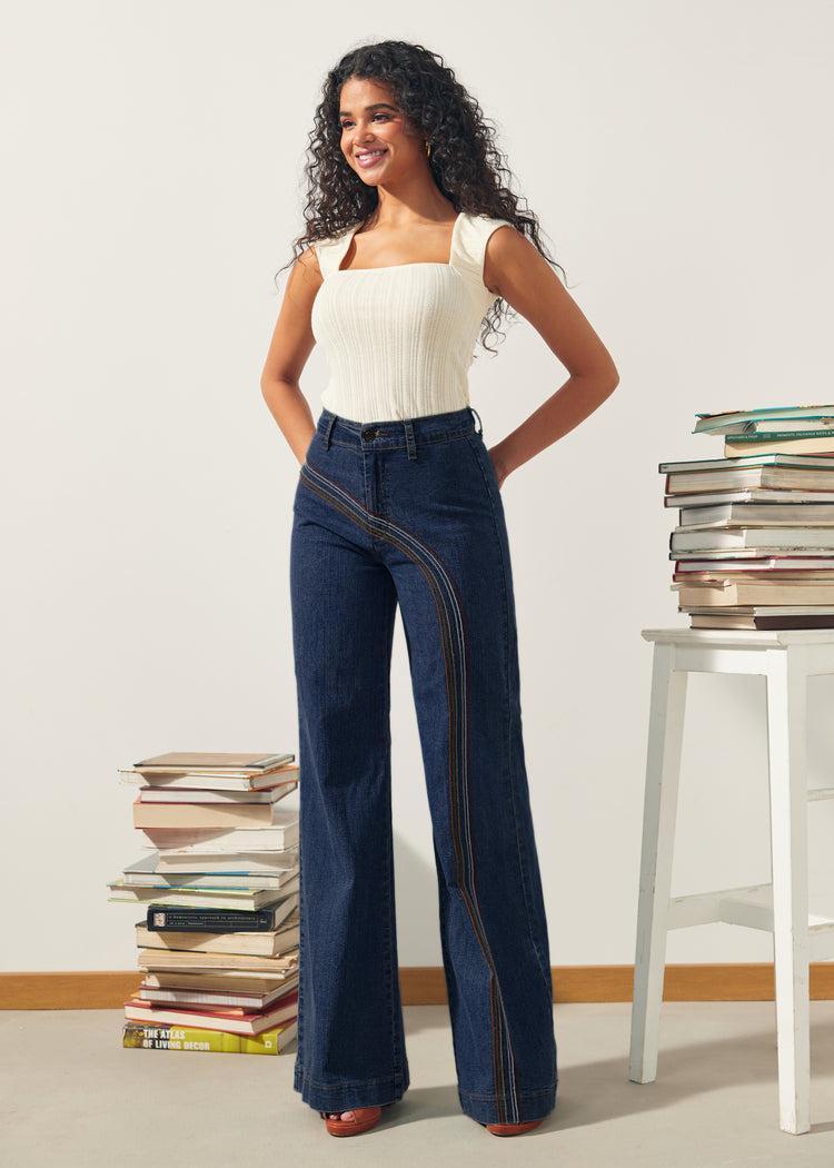 Rainbow With Me Wide-Leg Jeans Product Image