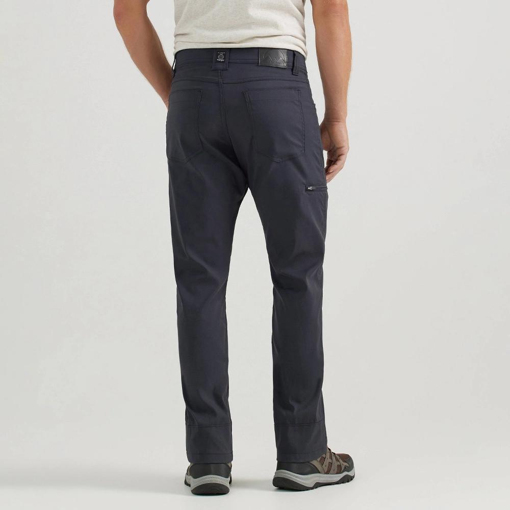 Wrangler Men's ATG Synthetic Straight Utility Pants - Caviar 34x32: Midweight Nylon-Spandex, Zippered Pocket Product Image