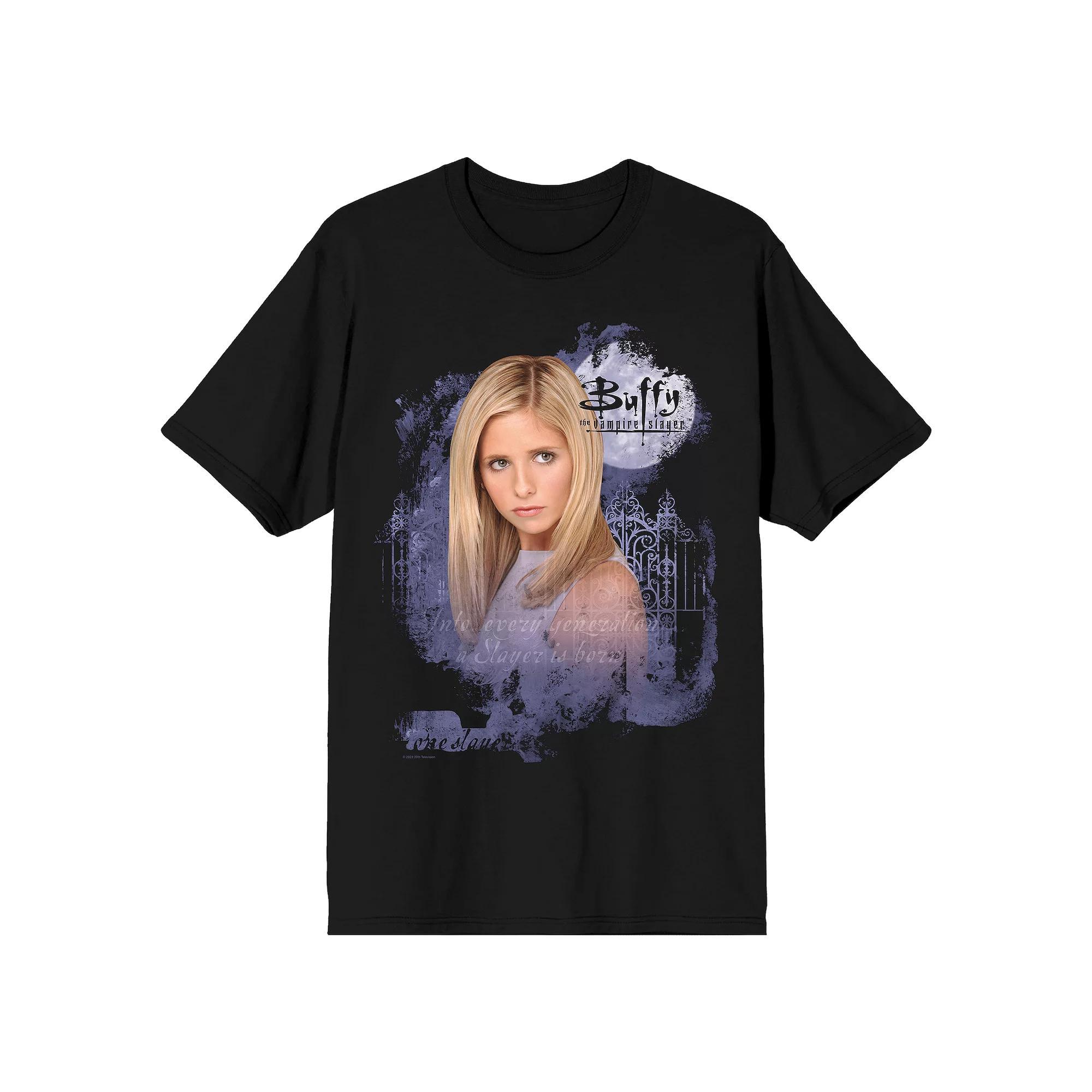 Men's Buffy The Vampire Slayer Short Sleeve Graphic Tee, Size: Large, Black Product Image