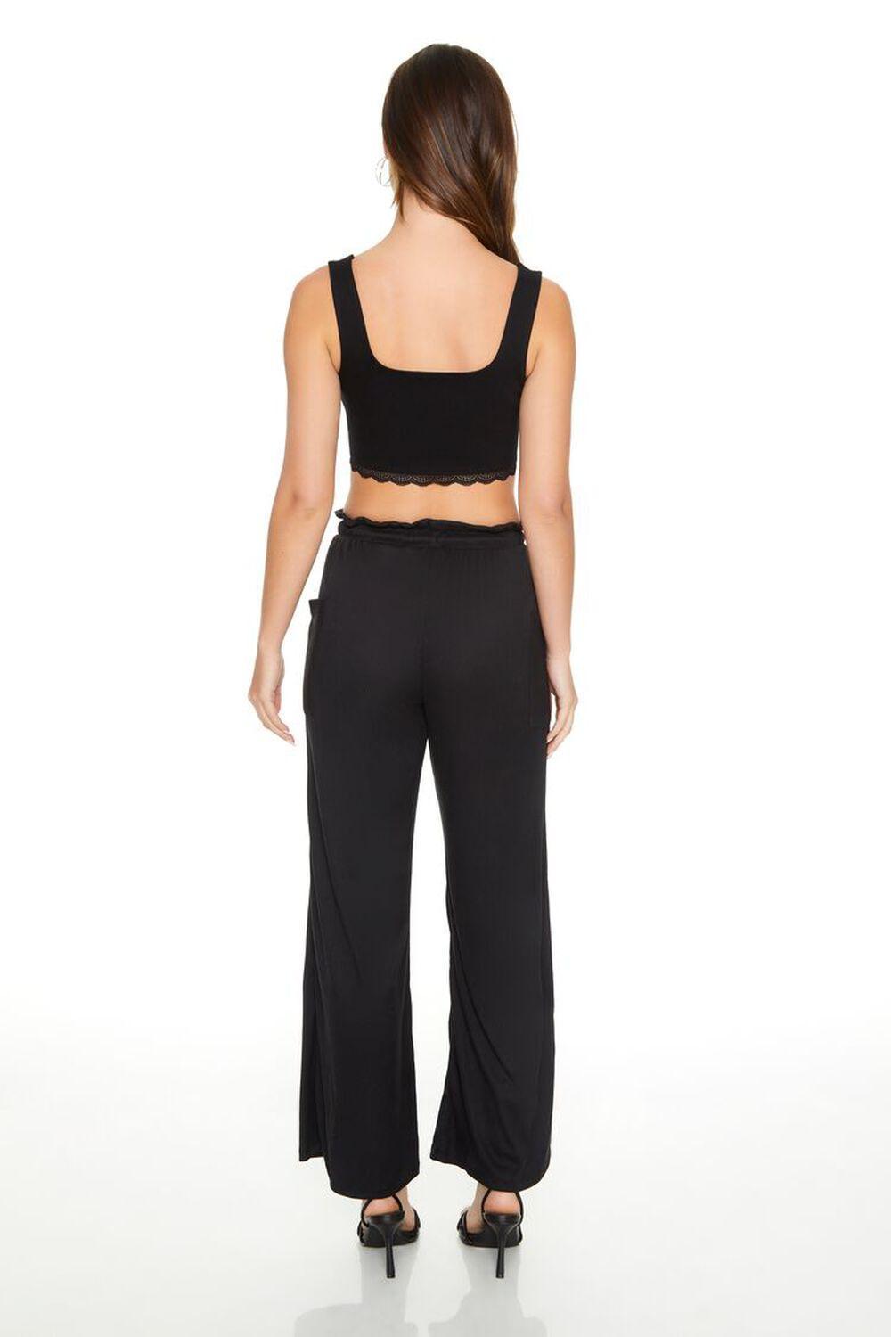 Drawstring Wide-Leg Cargo Pants | Forever 21 Product Image