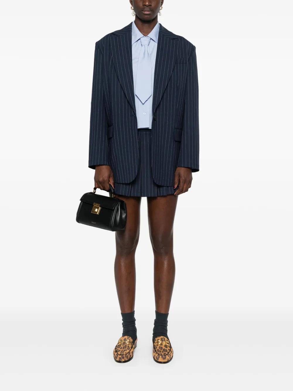 single-breasted pinstripe blazer Product Image