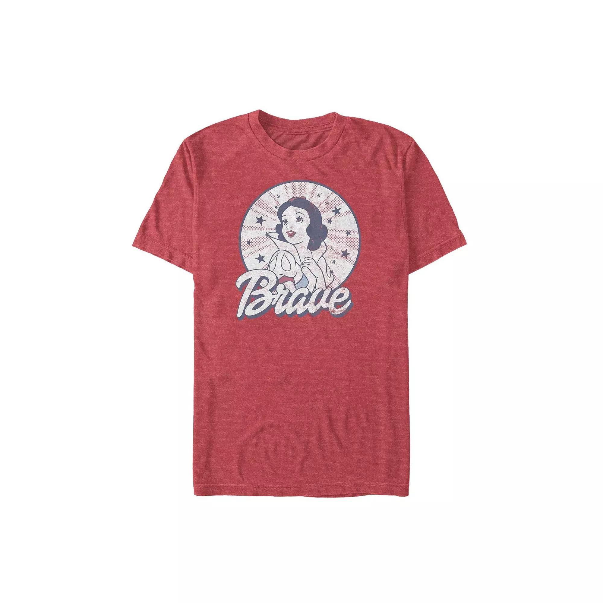 Men's Disney's Snow White and the Seven Dwarves American Tee, Size: XL, Red Grey Product Image