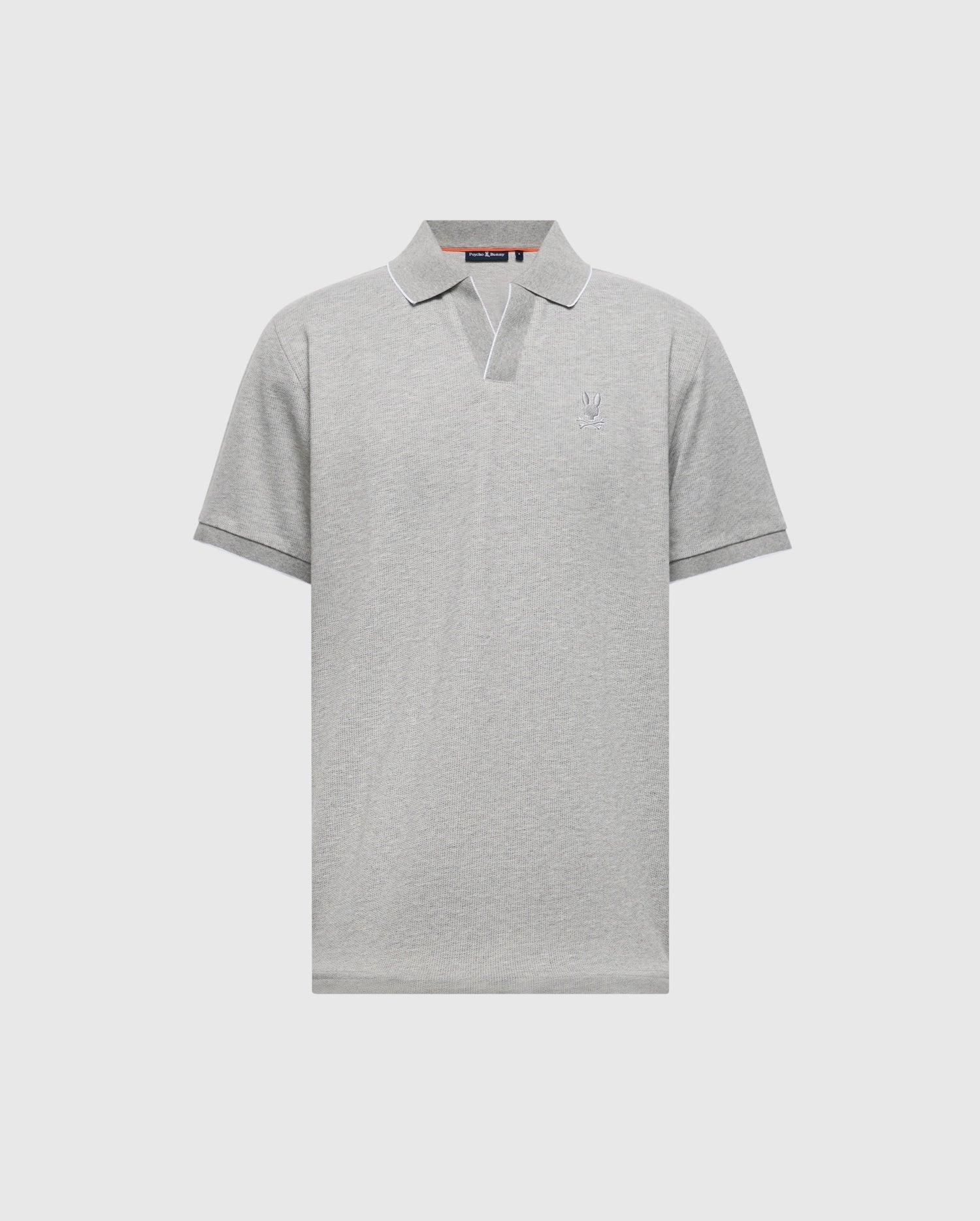 MENS MACKAY JACQUARD JOHNNY COLLAR POLO - B6K408F200 Product Image