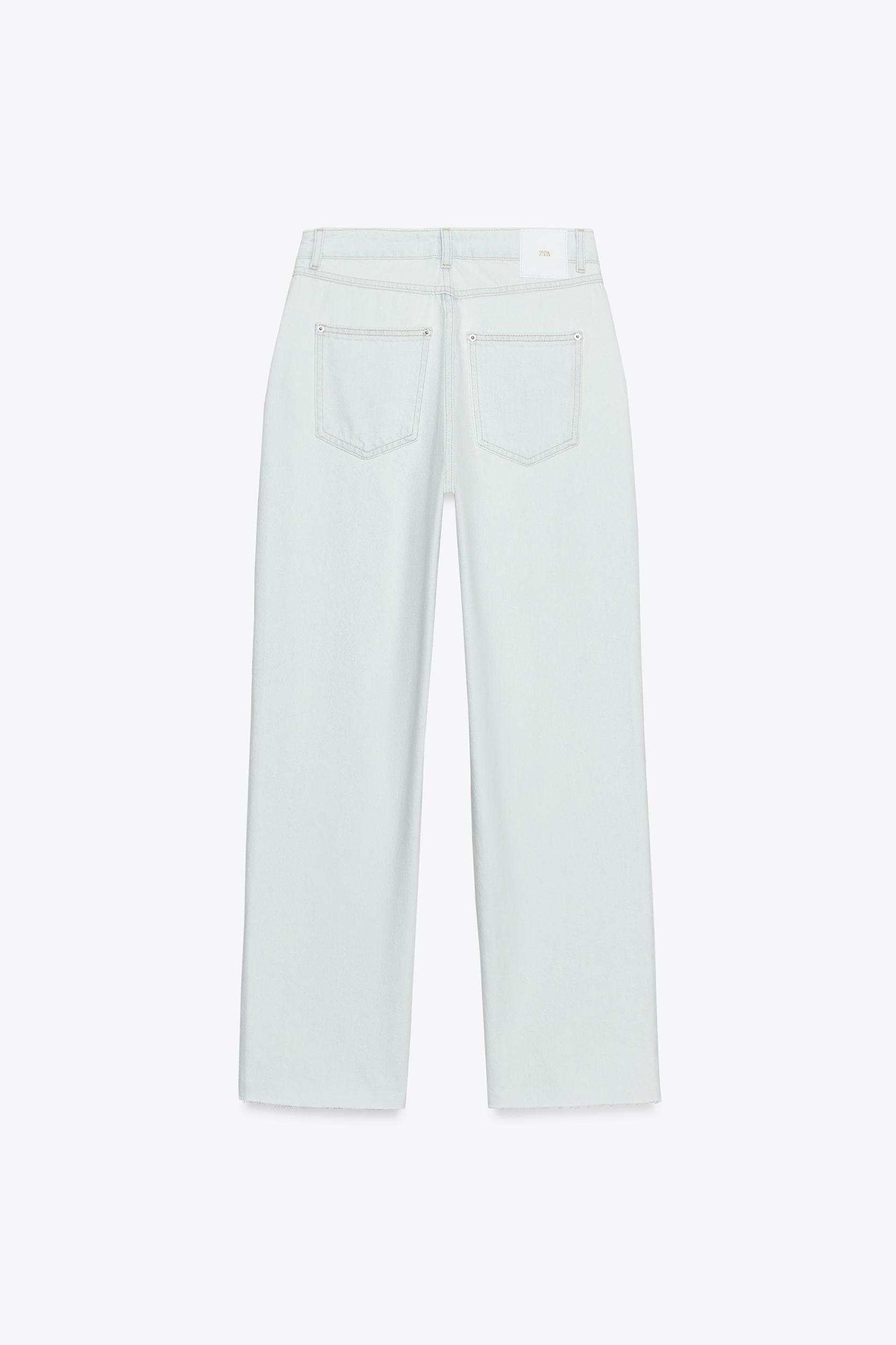 Z.09 STRAIGHT ANKLE HIGH WAIST CROSSOVER WAIST JEANS Product Image