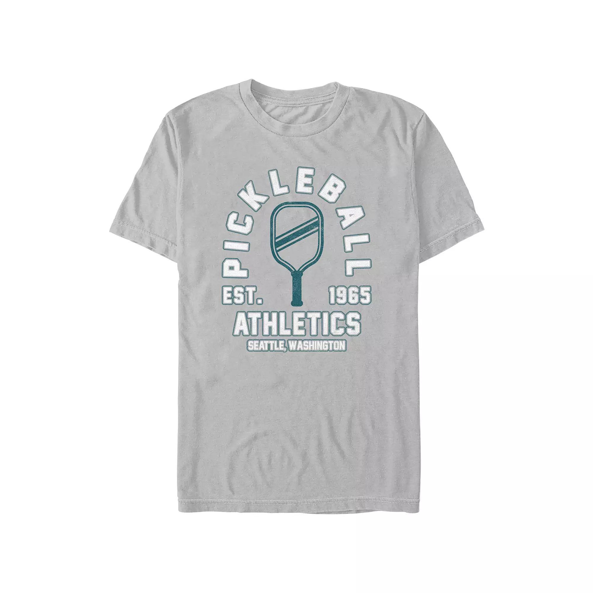Men's Pickleball Athletics Est. 1965 Graphic Tee, Size: XL, Silver Product Image