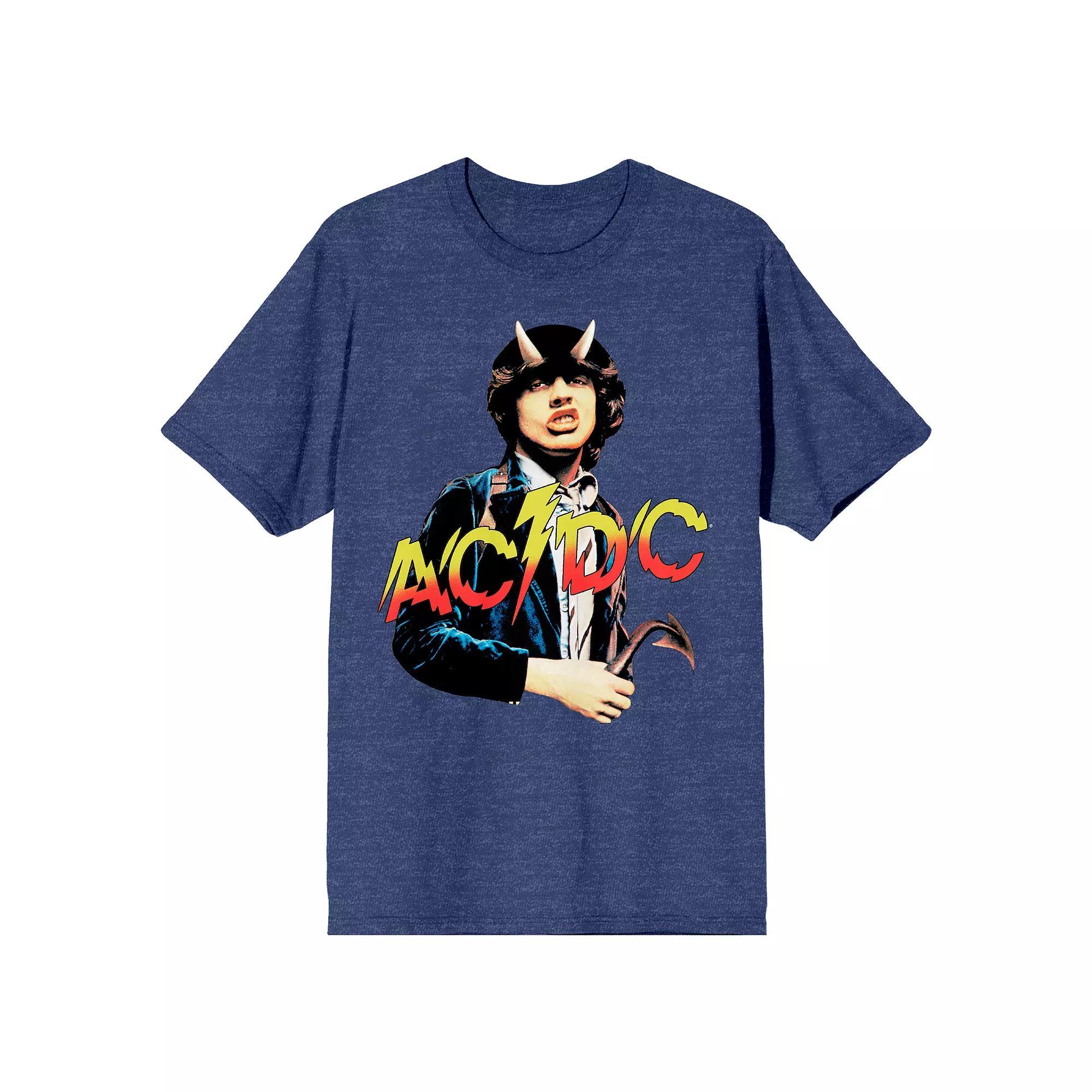 Men's AC/DC Album Logo Tee, Size: XL, Grey Product Image
