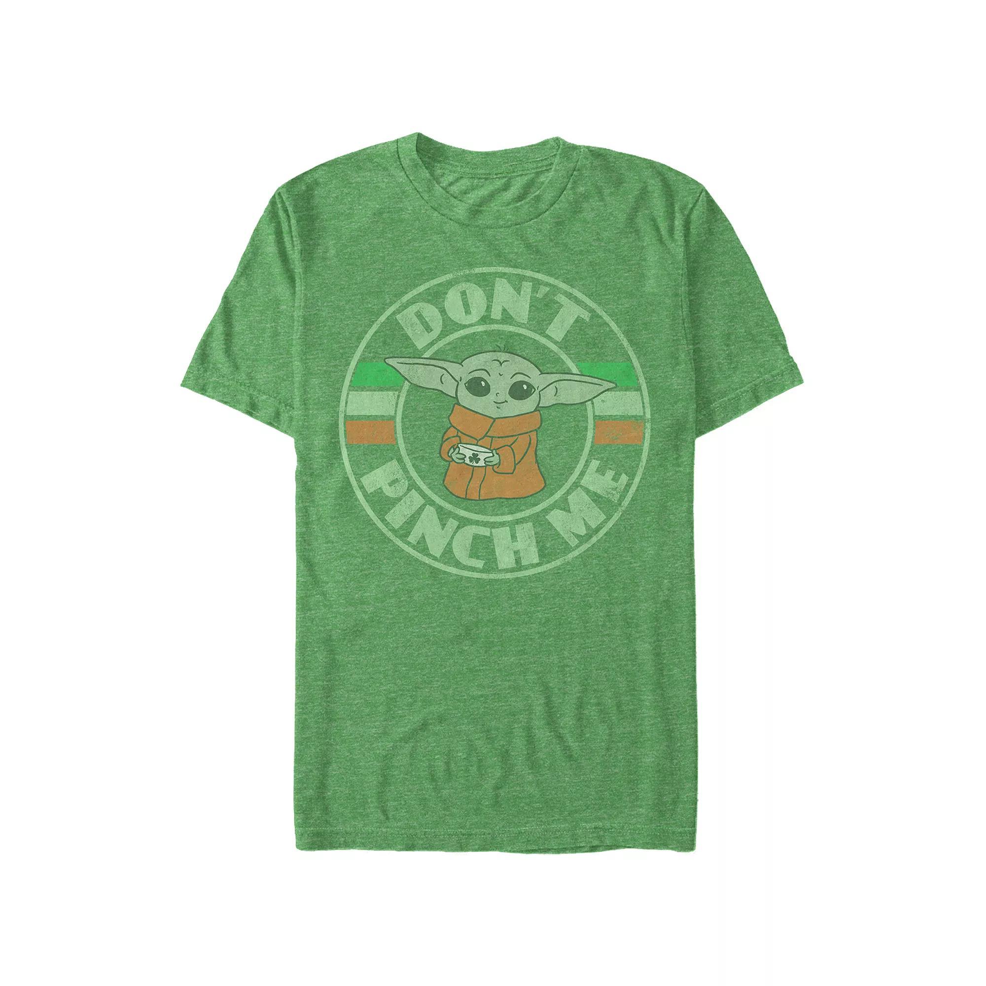 Mens The Mandalorian The Child Dont Pinch Me Graphic Tee Kelly Grey Product Image