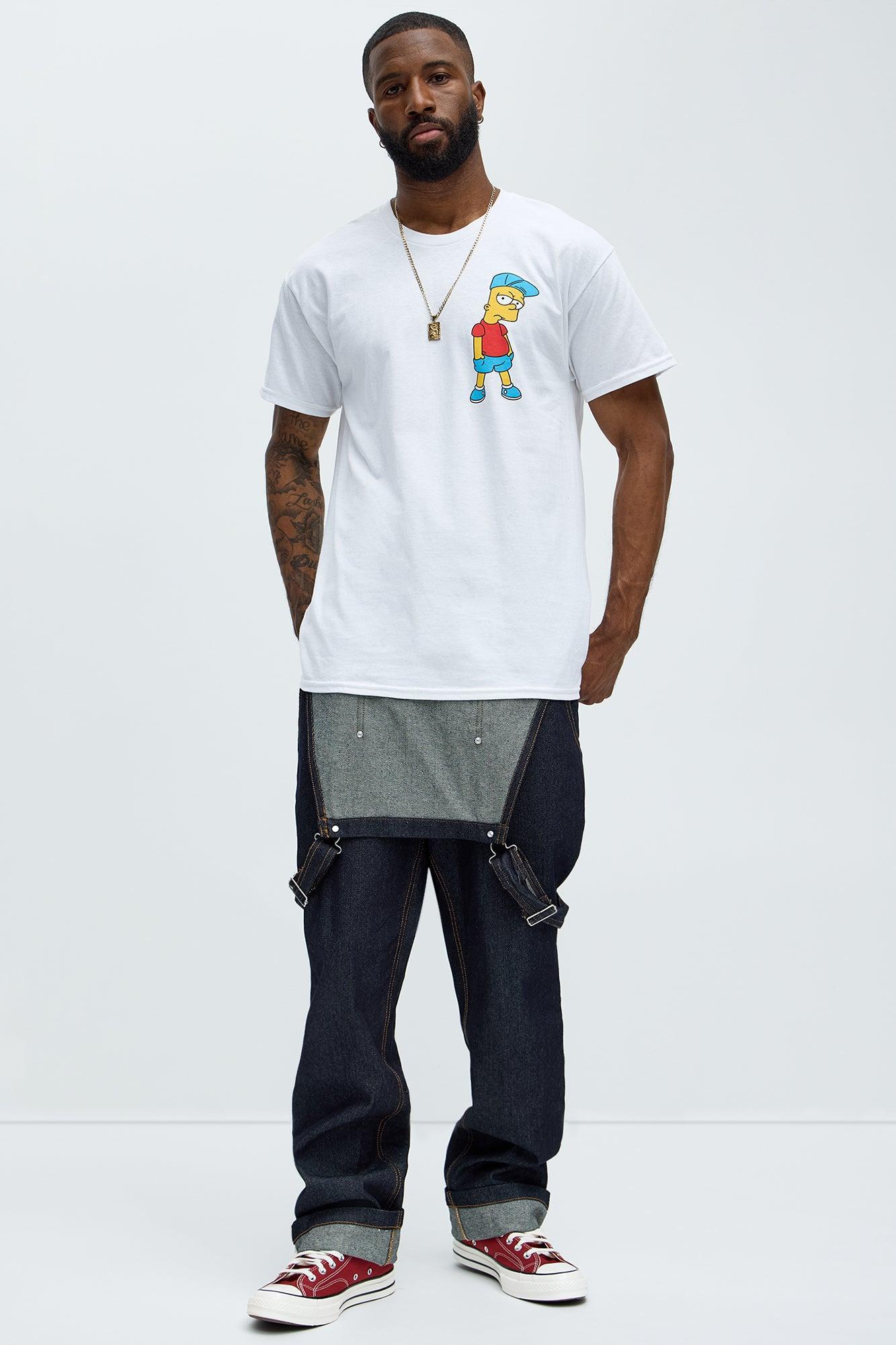 The Simpsons Bart Krusty Short Sleeve Tee - White Product Image