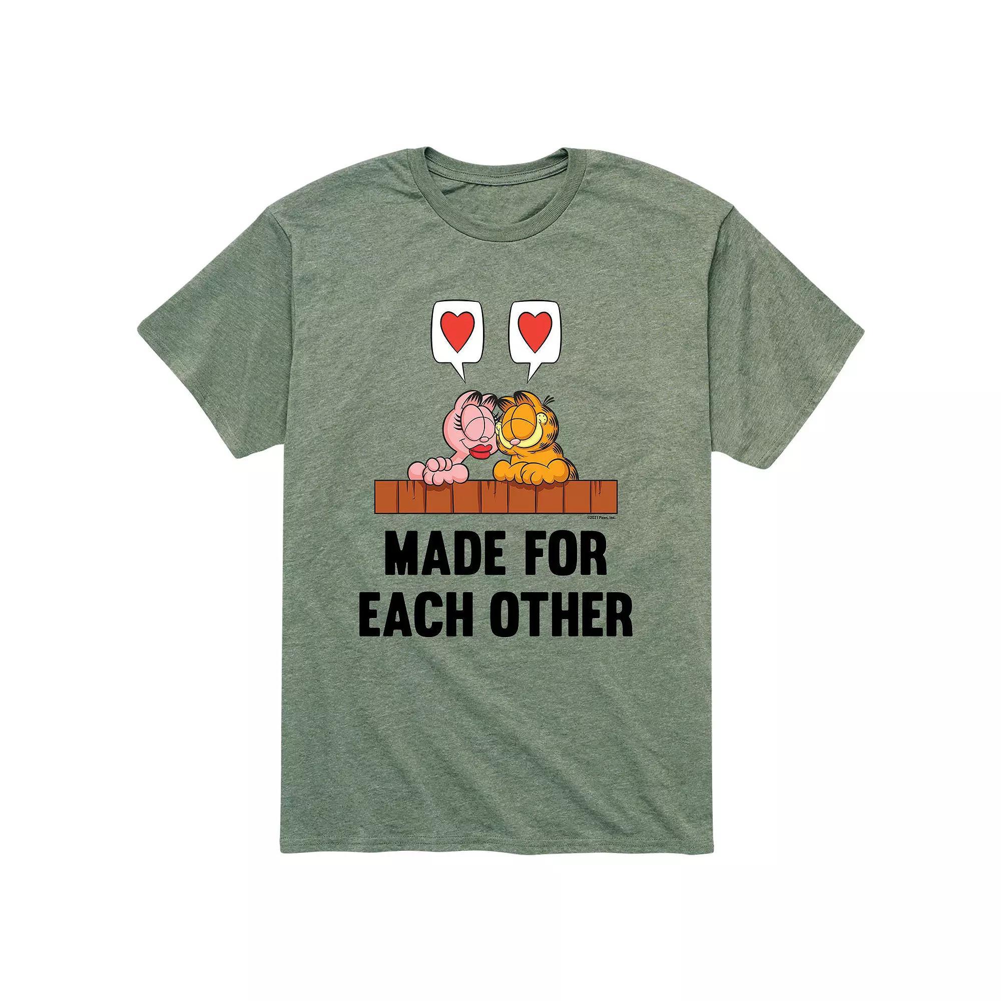 Mens Garfield Made For Eachother Tee Product Image