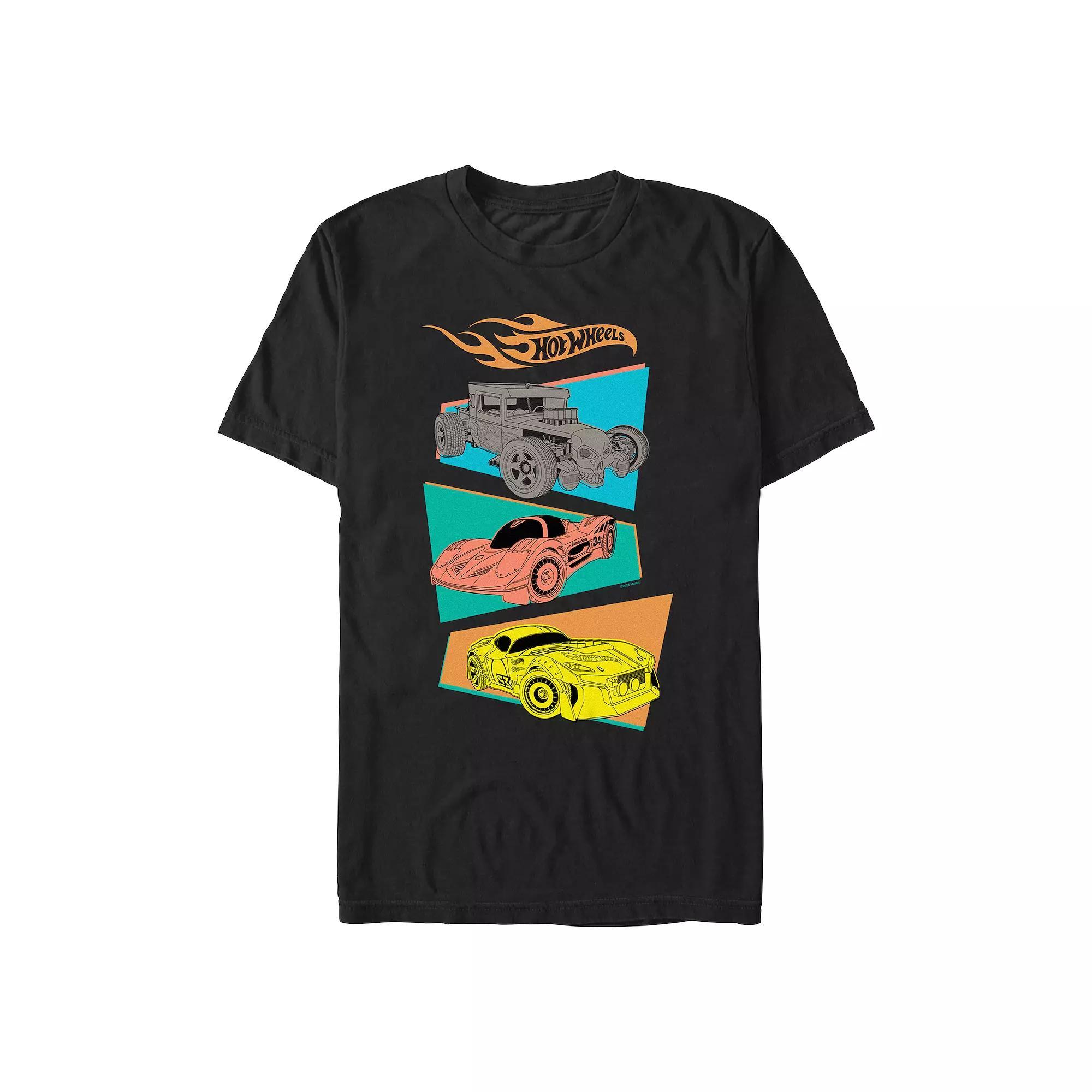 Men's Hot Wheels Pop Color Cars Graphic Tee, Size: Medium, Black Product Image