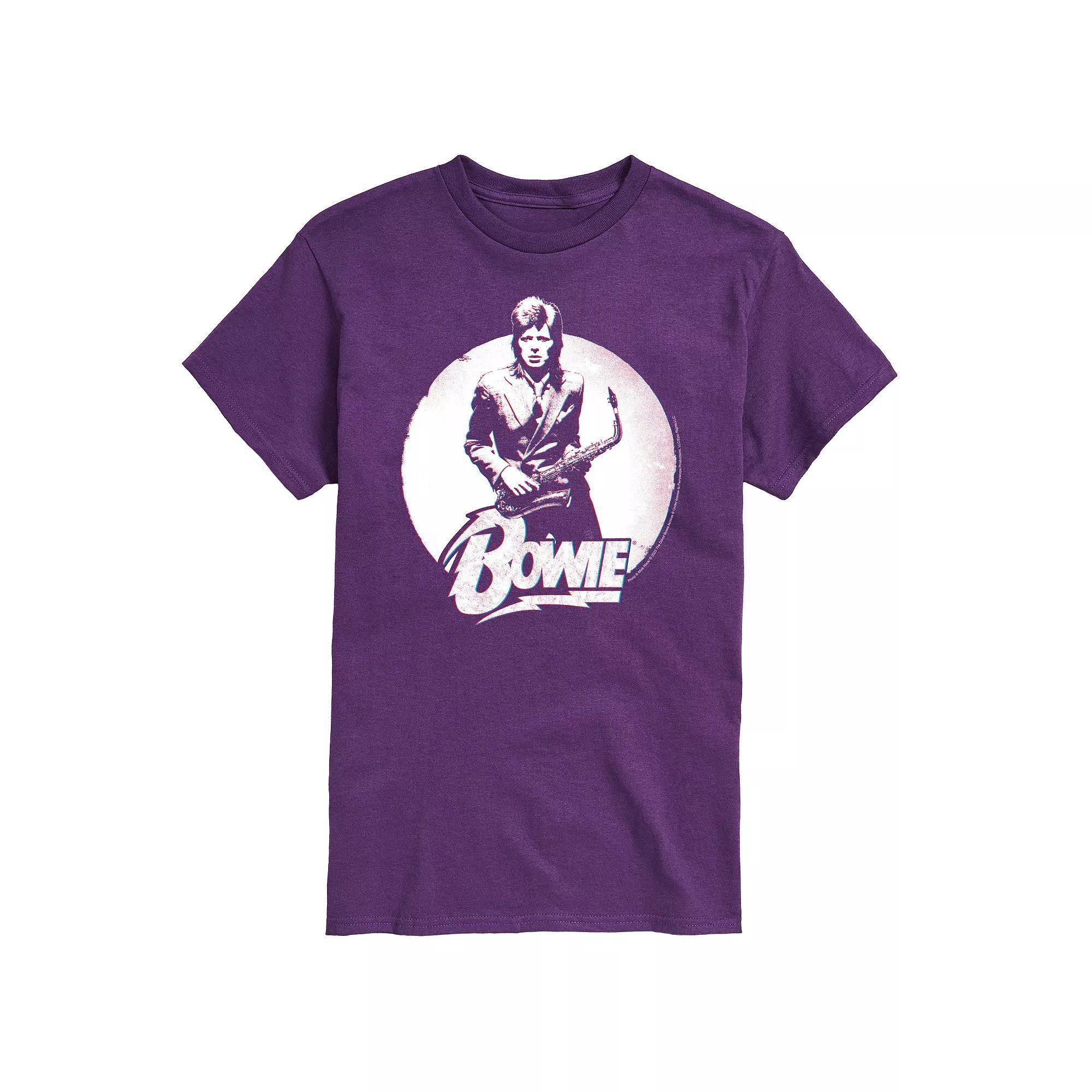 Big & Tall David Bowie Distressed Graphic Tee, Mens Product Image
