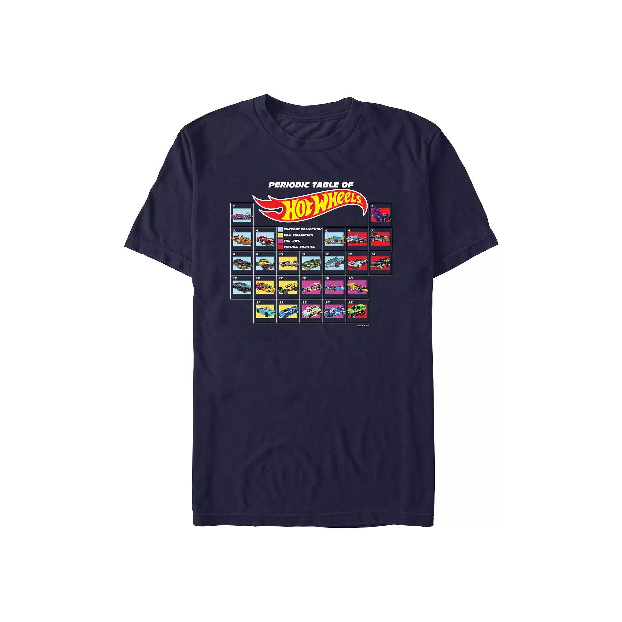 Men's Hot Wheels Periodic Table Graphic Tee, Size: XL, Black Product Image