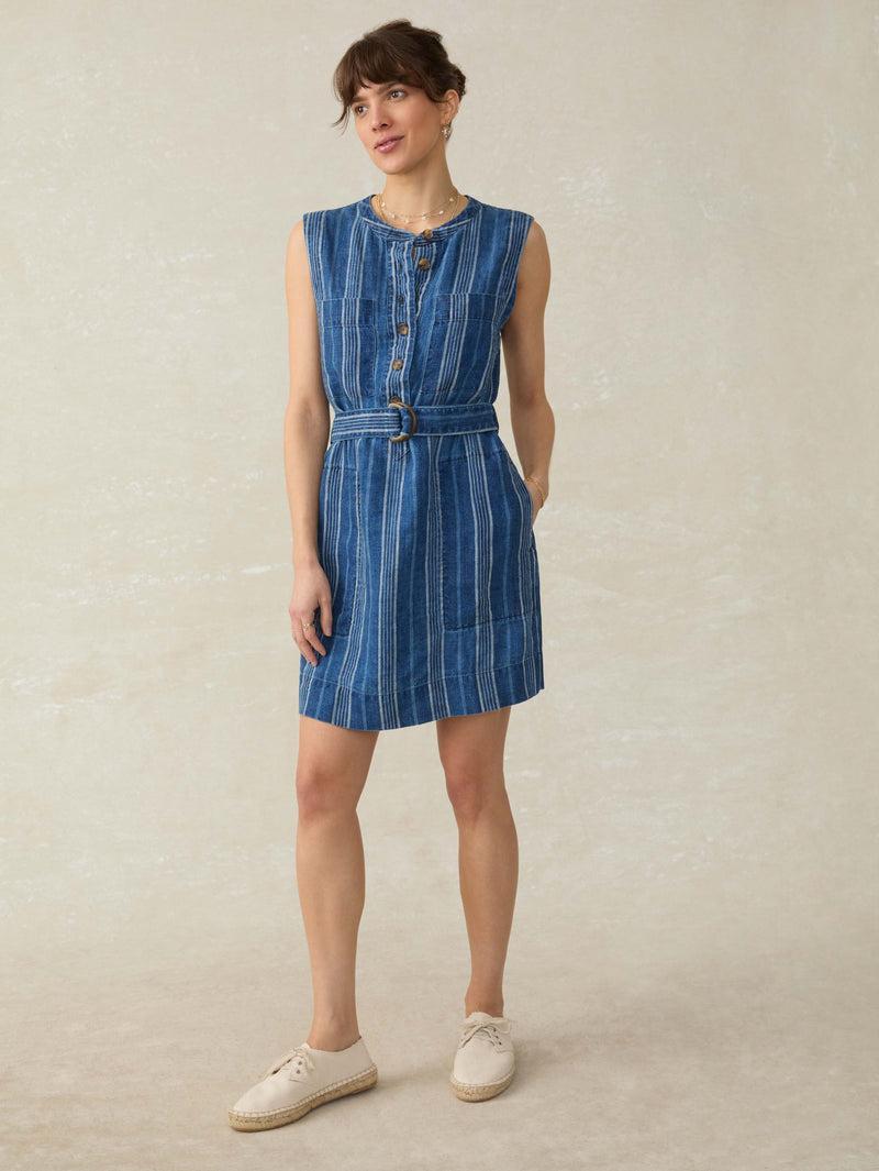 Avalon Dress - Dockside Stripe Product Image