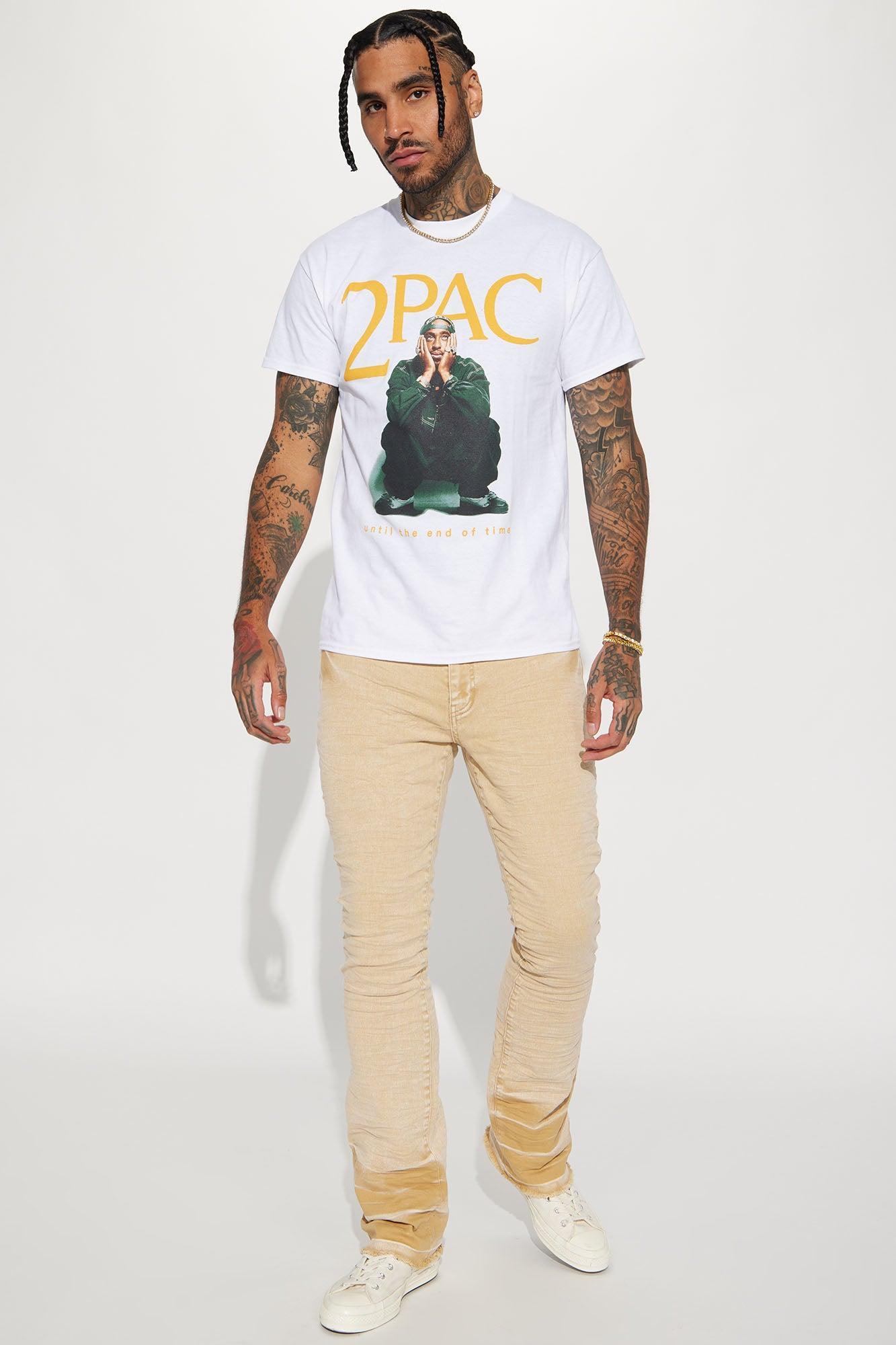 Tupac Until The End Of Time Short Sleeve Tee - White Product Image