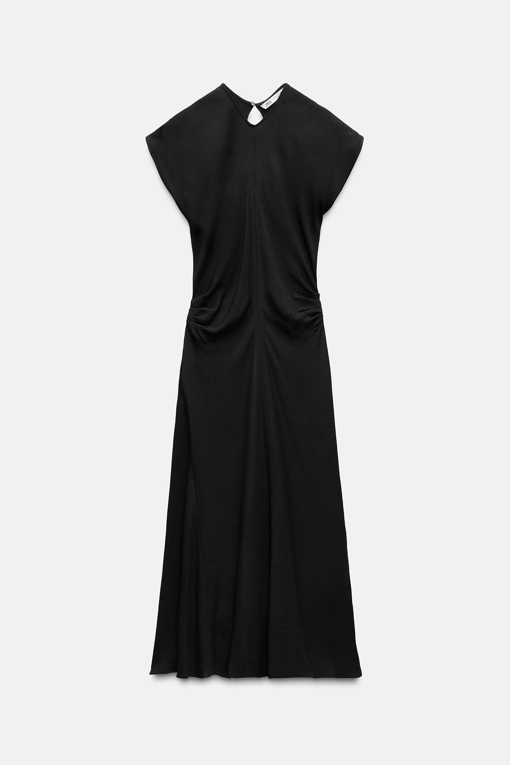 LONG DRAPED DRESS ZW COLLECTION Product Image