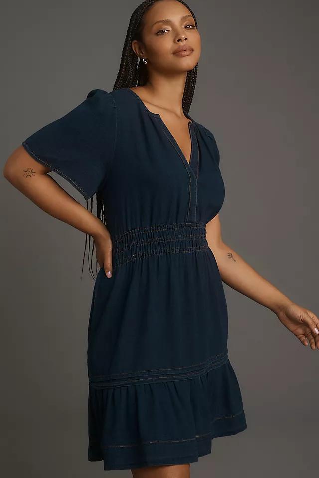 The Somerset Mini Dress: Denim Edition Product Image