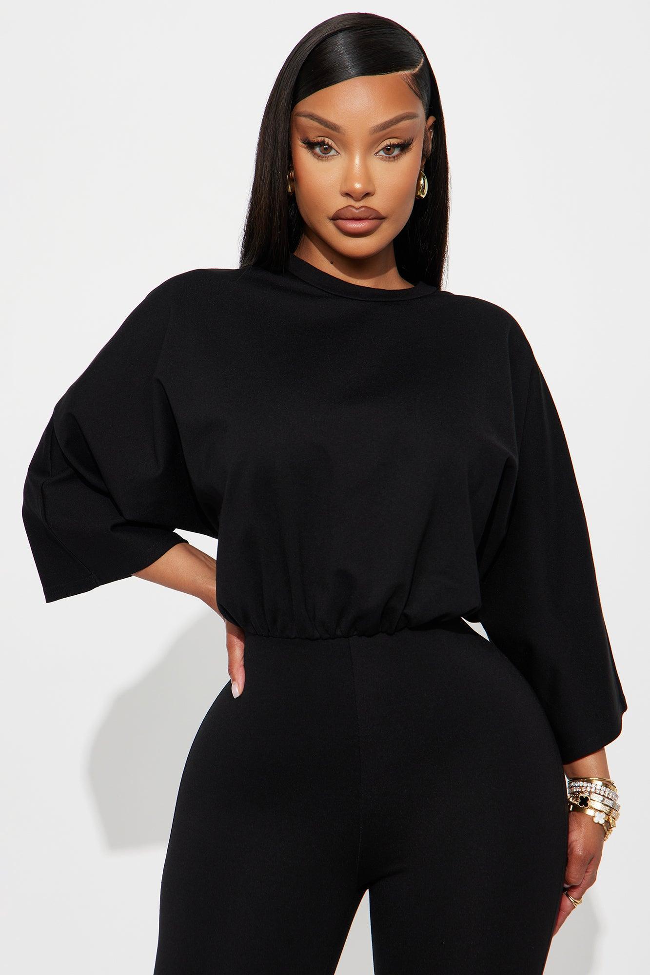 Rebecca Ponte Skinny Jumpsuit - Black Product Image