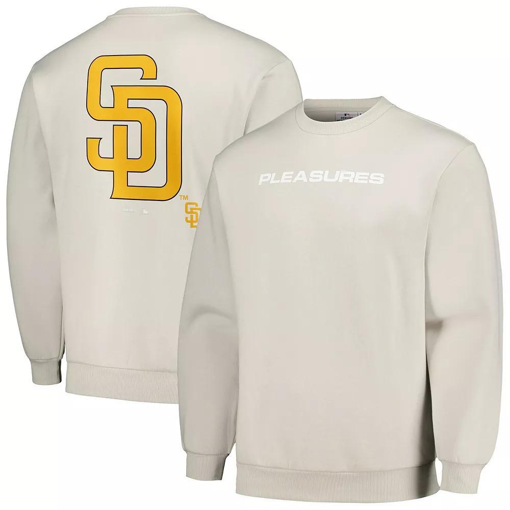 Men's PLEASURES Gray San Diego Padres Ballpark Pullover Sweatshirt, Size: 2XL, Grey Product Image