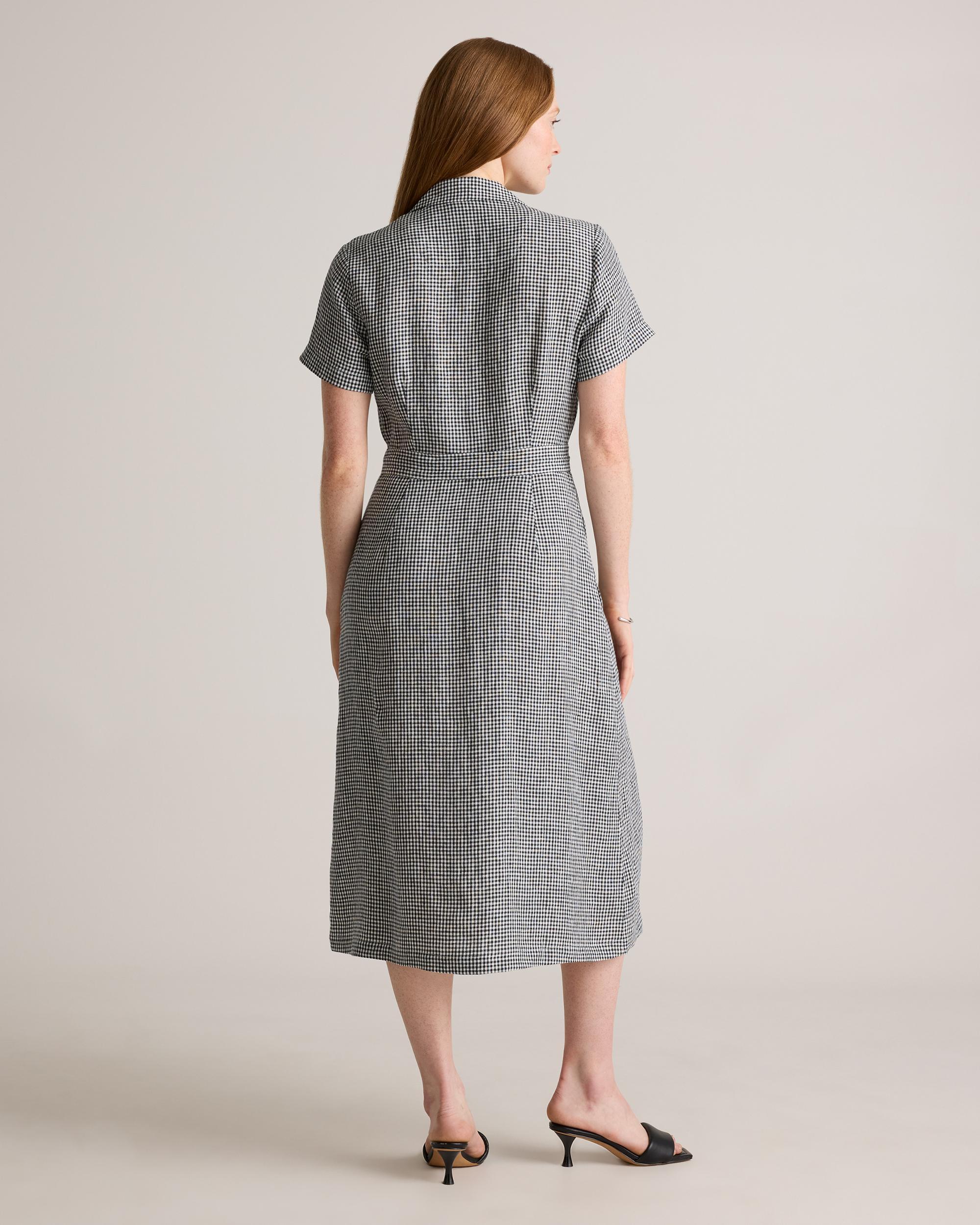 Quince | Women's 100% European Linen Button Front Dress Size XS Product Image