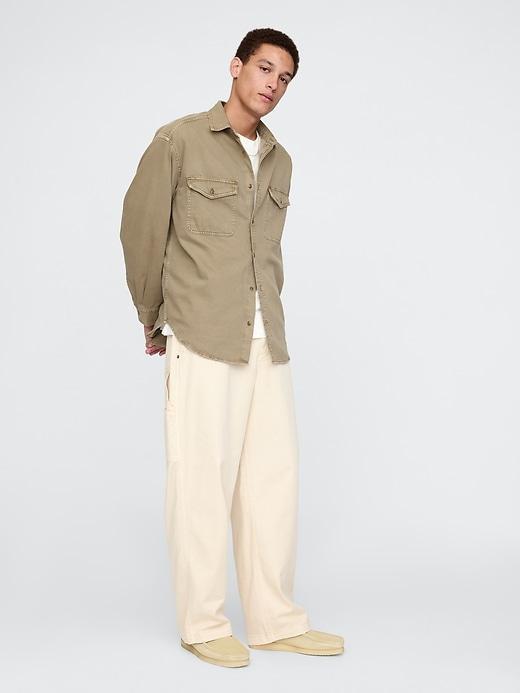 UltraSoft Denim Big Shirt Product Image