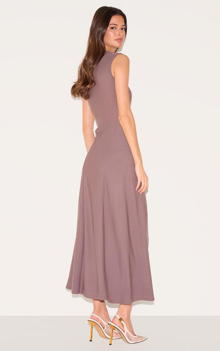  Mushroom Panelled Floaty Maxi Dress Product Image