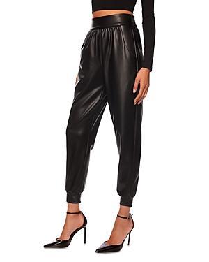 Susana Monaco Faux Leather Jogger Pants Product Image