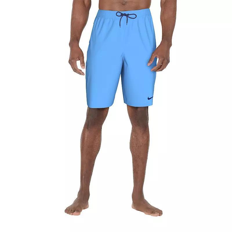 Mens Nike 9 Core Contend Swim Trunks Green Product Image