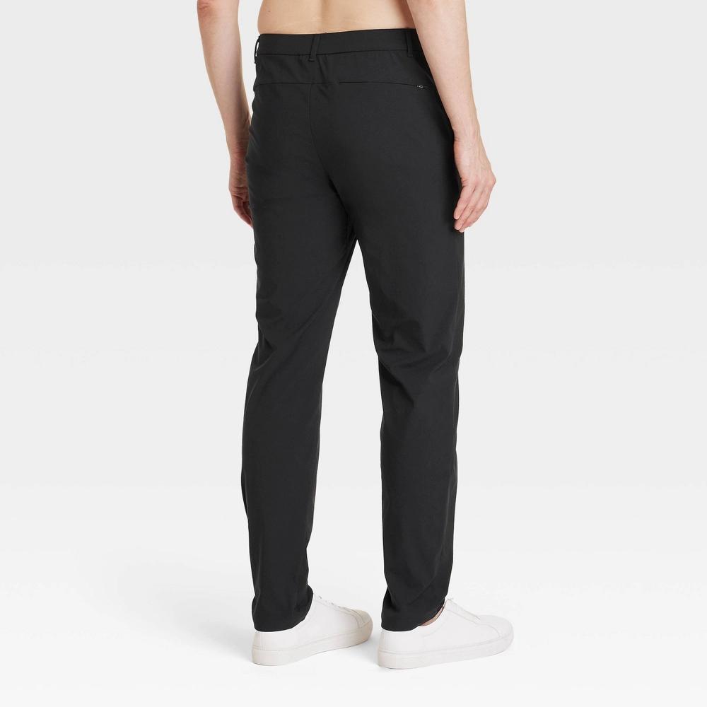Mens Big Commuter Pants - All In Motion Black 42x32: Midweight Twill, UPF 50+, Drawstring Waistband Product Image