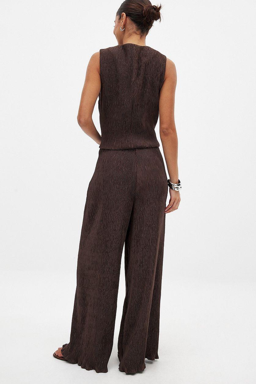 Structured Mid Waist Pants Product Image