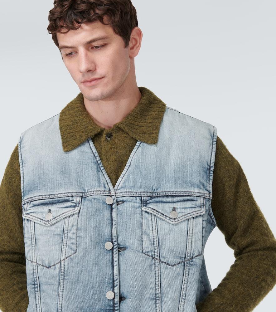 ACNE STUDIOS Denim Padded Vest In Blue Product Image