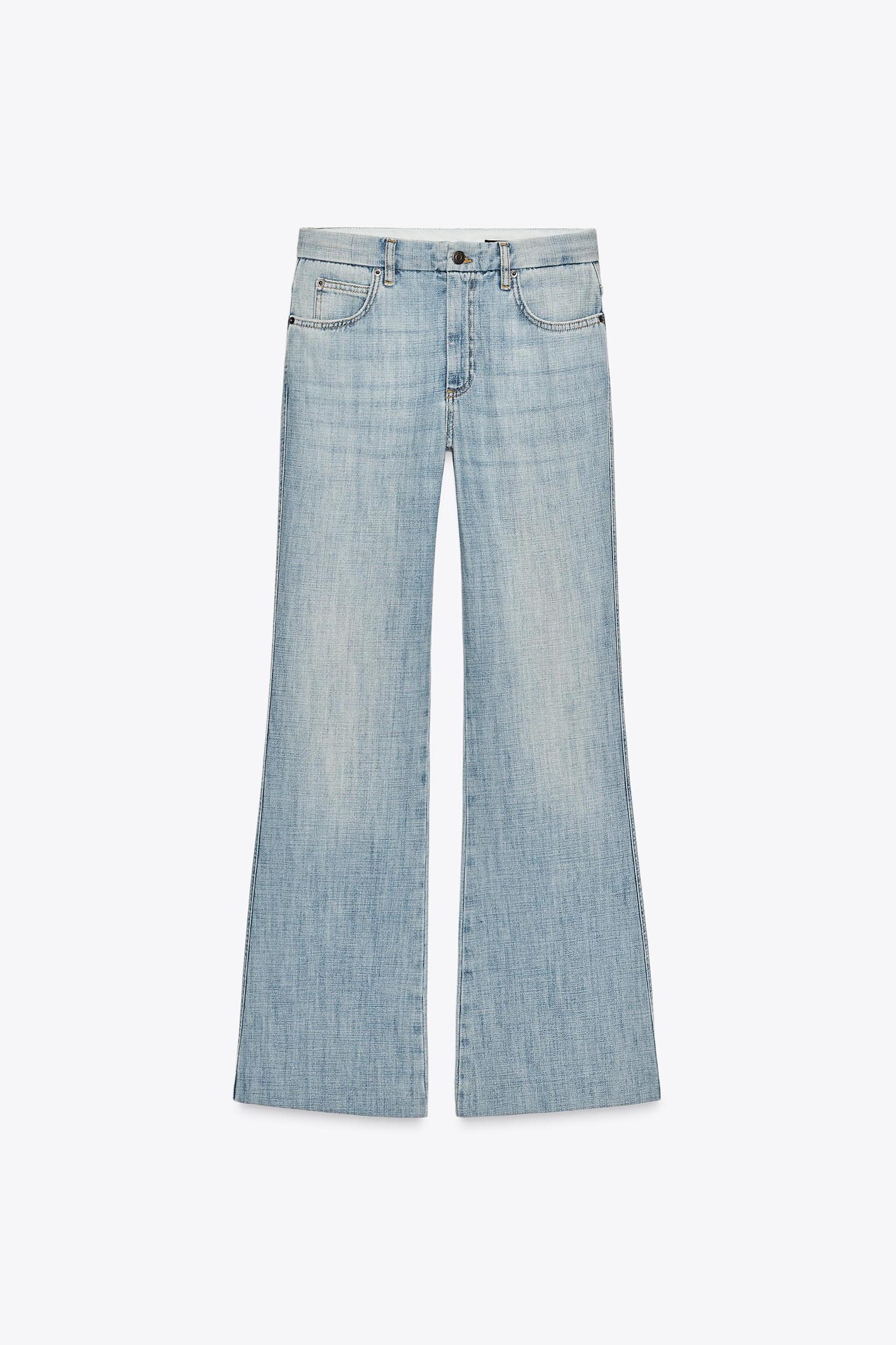 ZW COLLECTION LOW RISE FLARE JEANS Product Image
