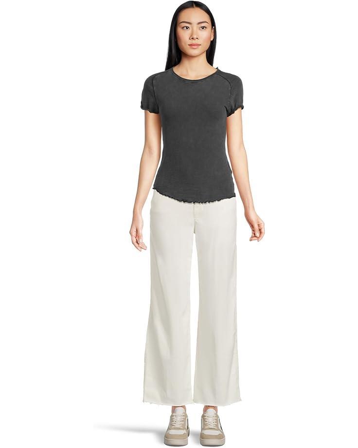 Women's Paige Anessa Petite Raw Hem in Tonal Ecru Product Image
