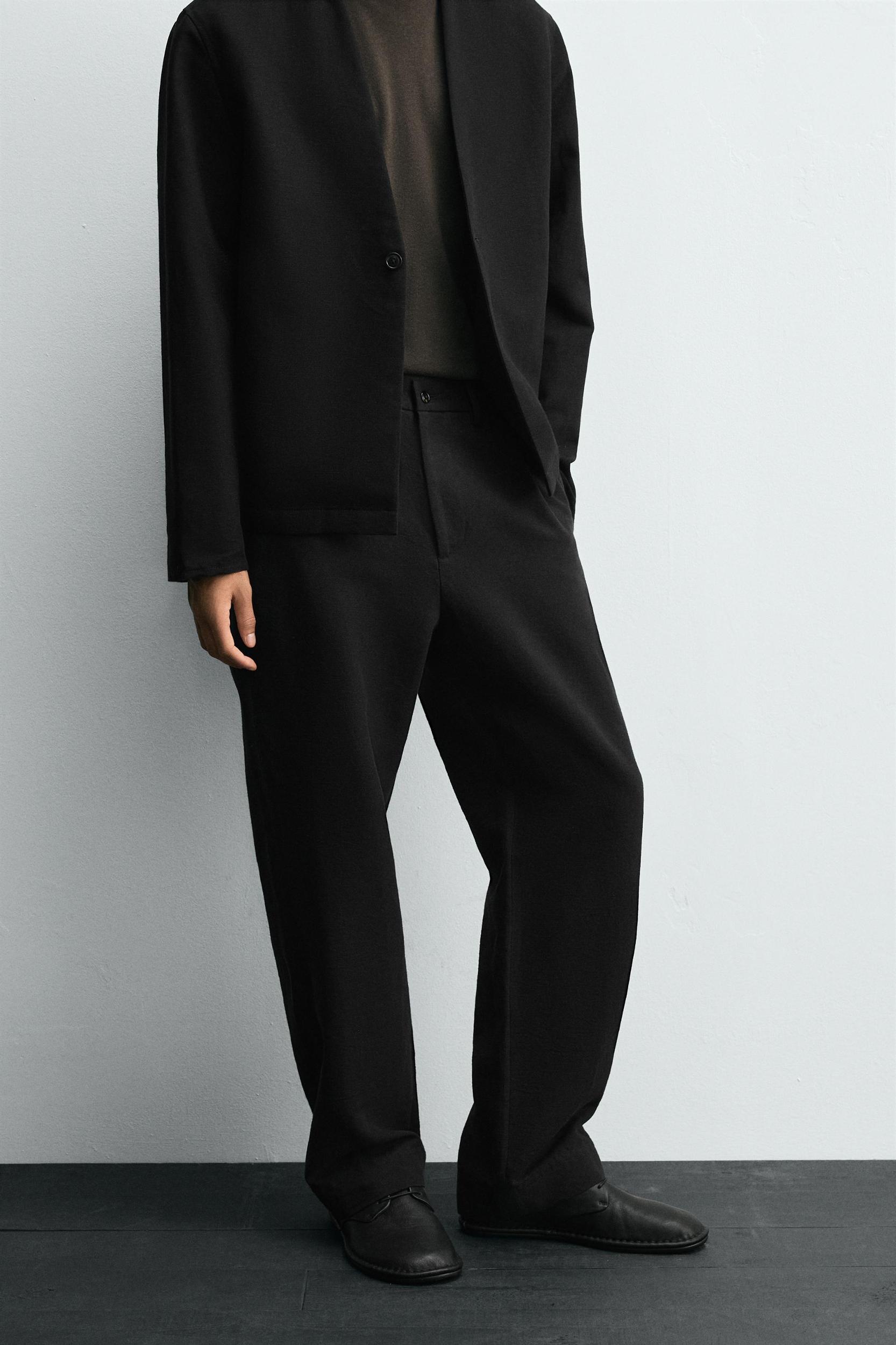 COTTON - LINEN SUIT PANTS Product Image