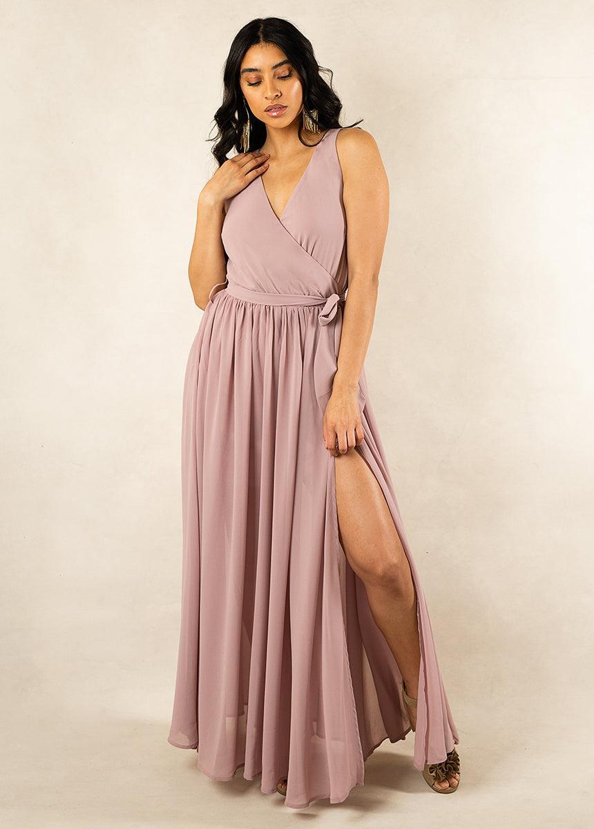 Miriam Bridesmaid Dress in Woodrose Female Product Image