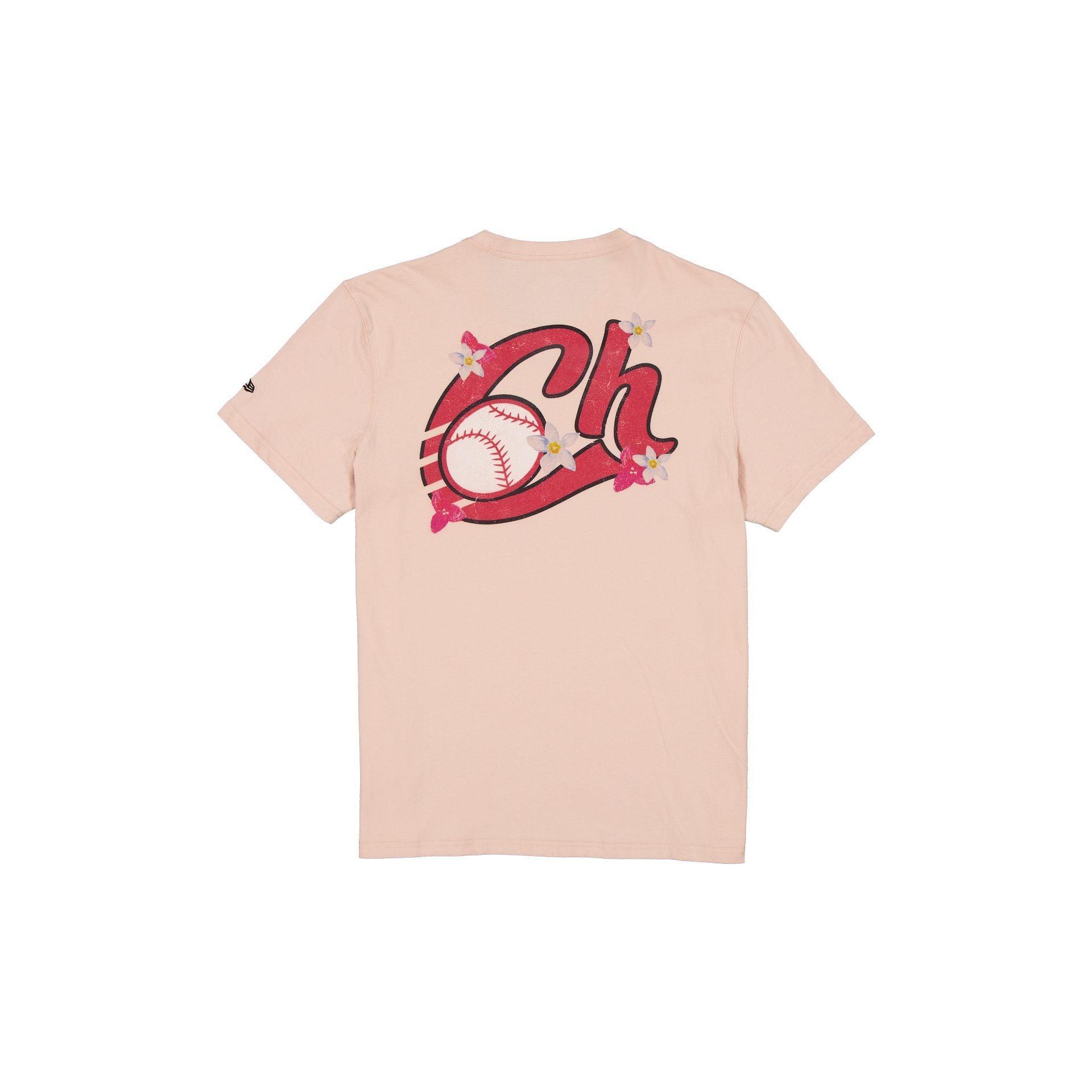 Charros De Jalisco Pale Pink Floral T-Shirt Male Product Image