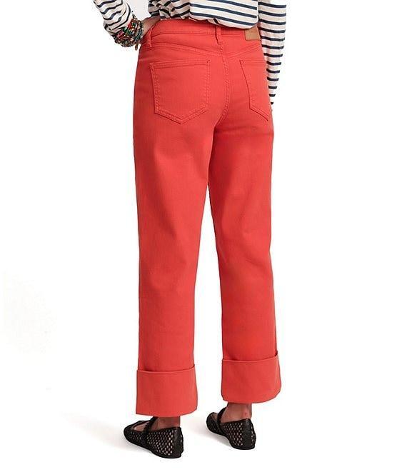 FRANCES VALENTINE Smarty Denim High Rise Wide Leg Cuffed Jeans Product Image