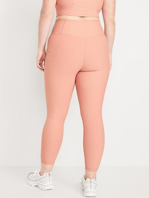 High-Waisted PowerSoft Rib Leggings Product Image