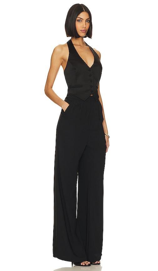 Satin Isadore Jumpsuit Amanda Uprichard Product Image
