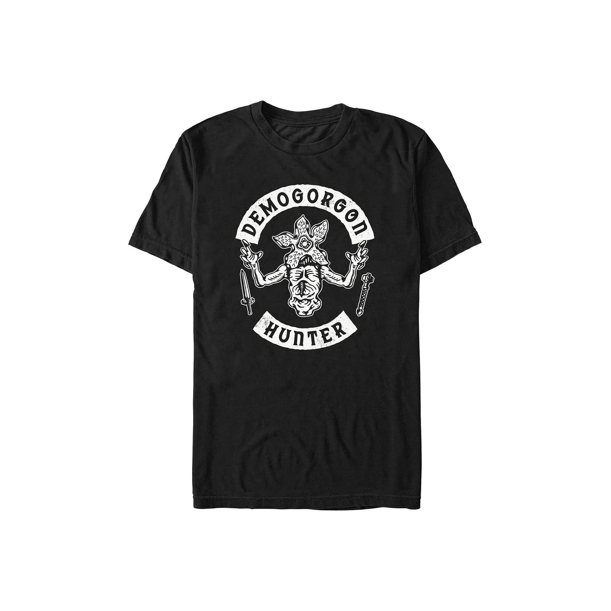 Men's Stranger Things Demogorgon Hunter Graphic Tee, Size: Medium, Blue Product Image