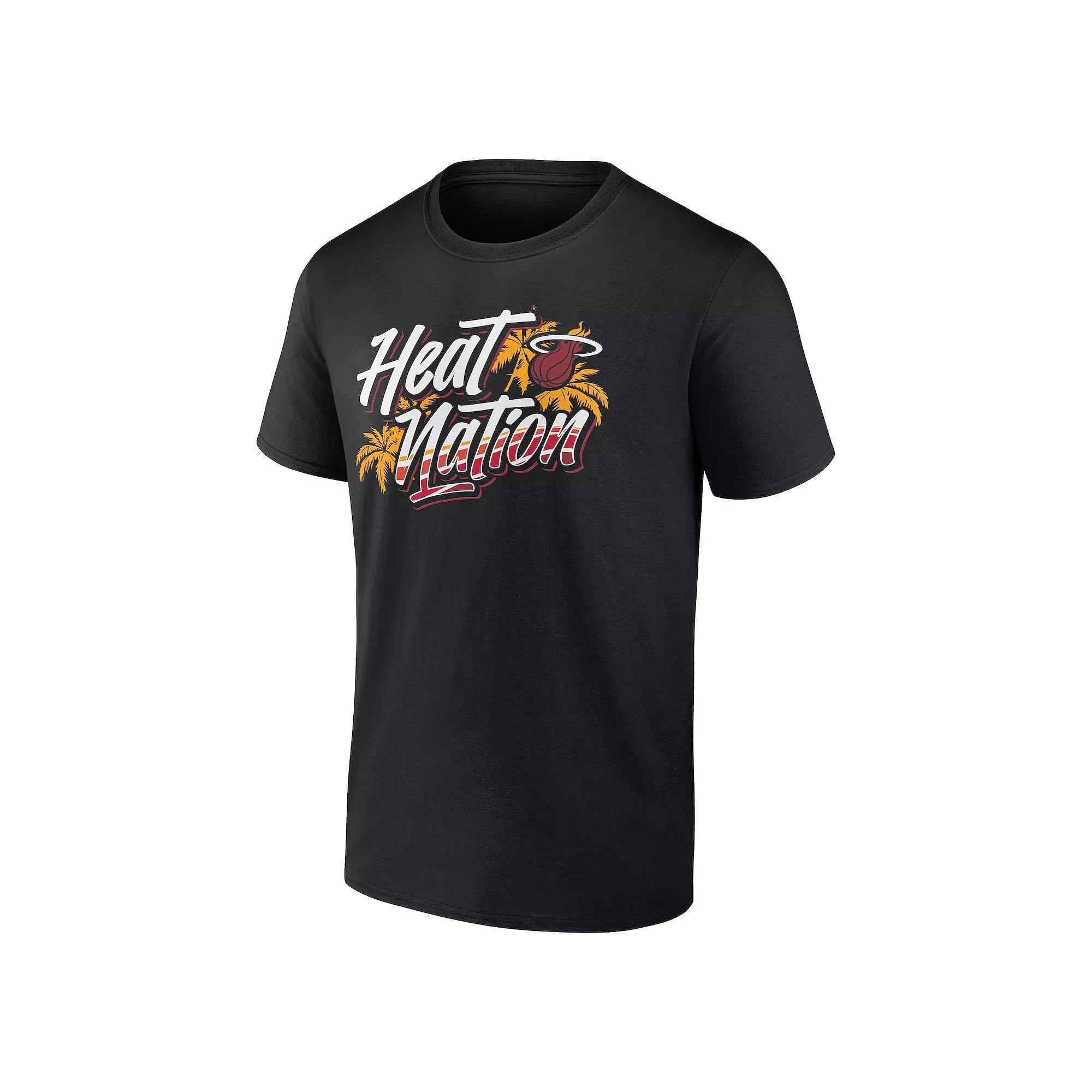 Men's NBA Miami Heat Nation Graphic Tee, Size: XXL, Black Product Image