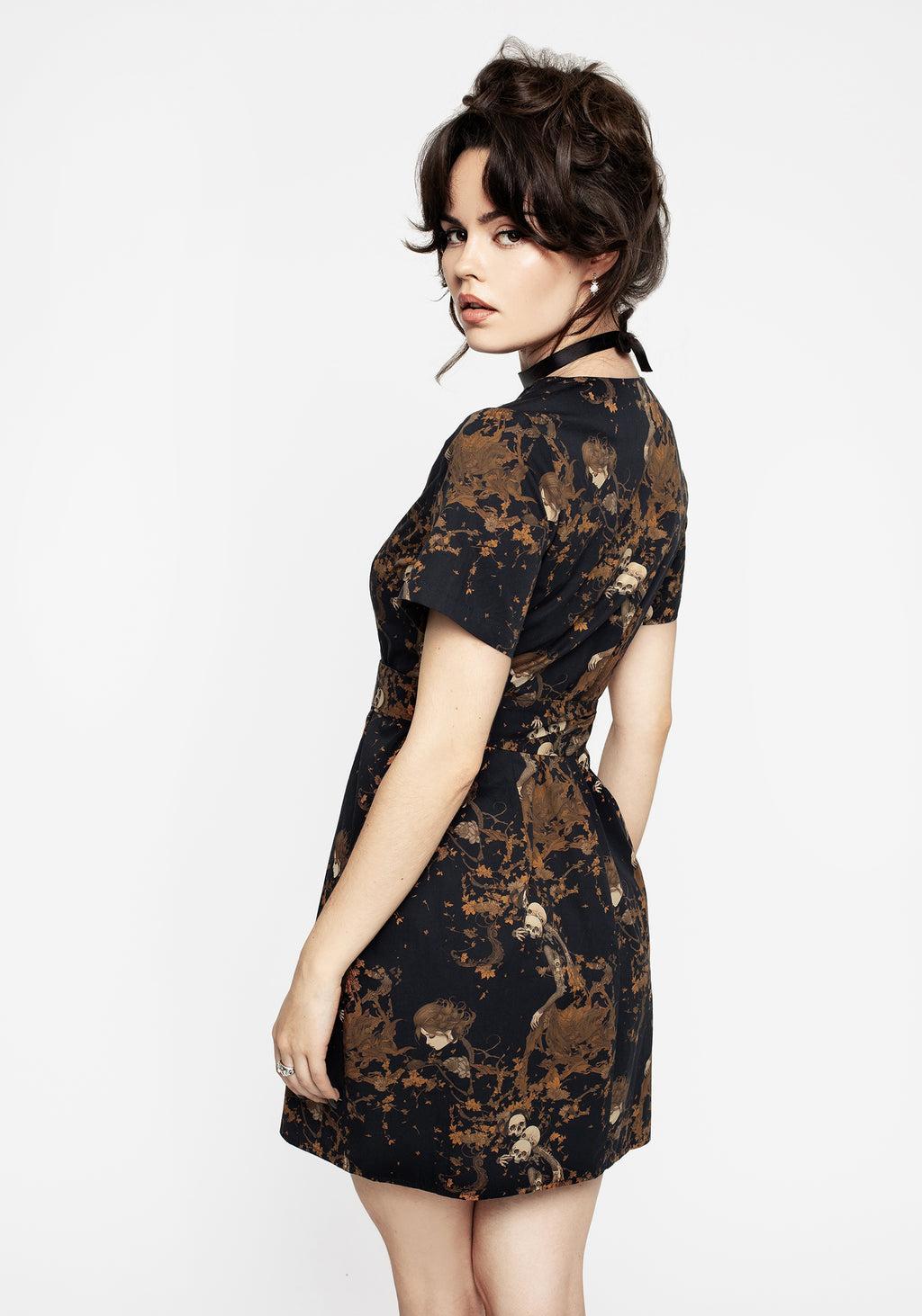Underworld Cotton Wrap Mini Dress Product Image