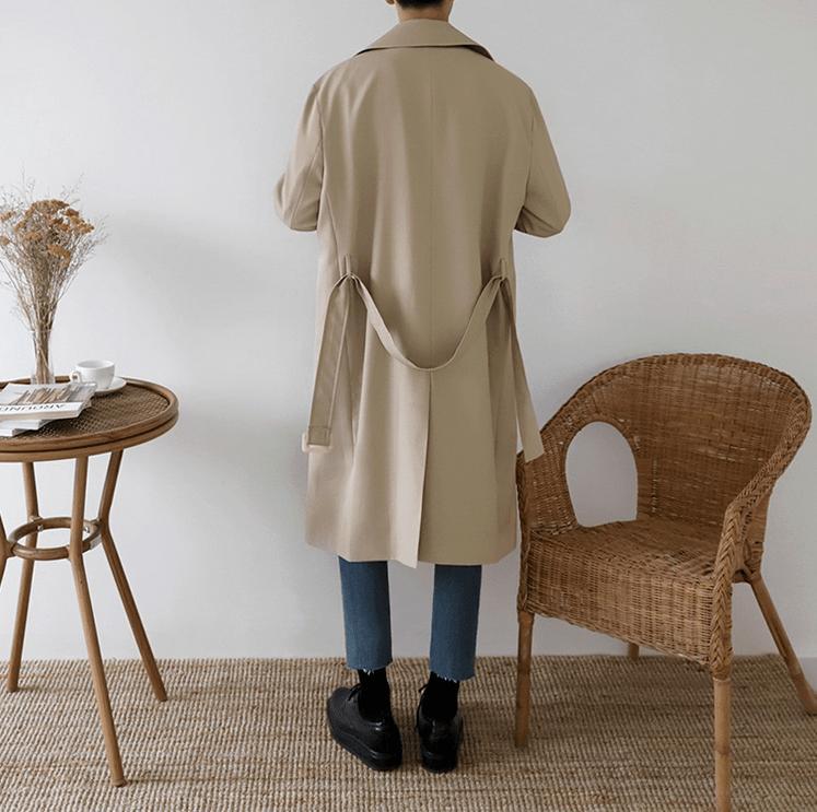 RT No. 2794 LIGHT BROWN TRENCH COAT Product Image
